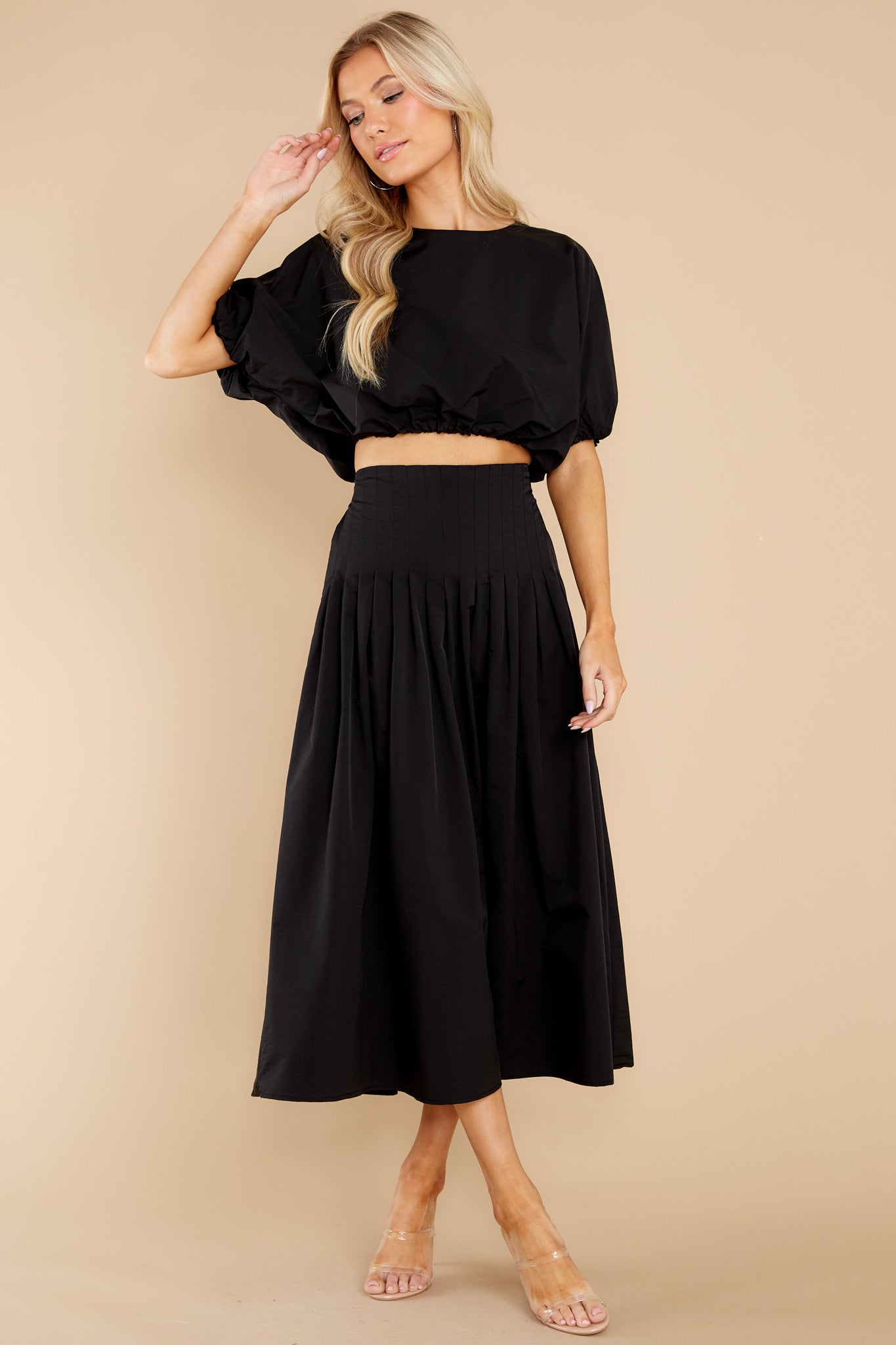 Freedom Calls Black Two Piece Set