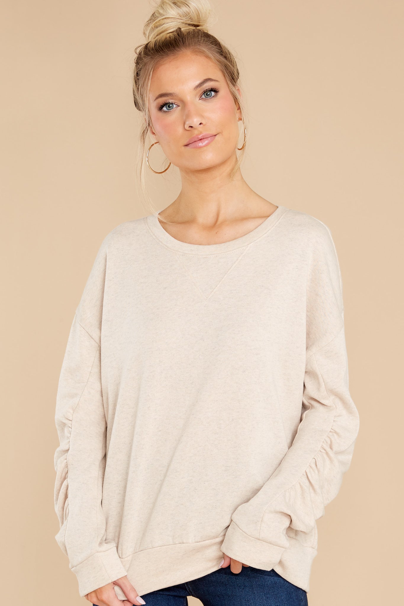 Getting Things Done Taupe Sweatshirt