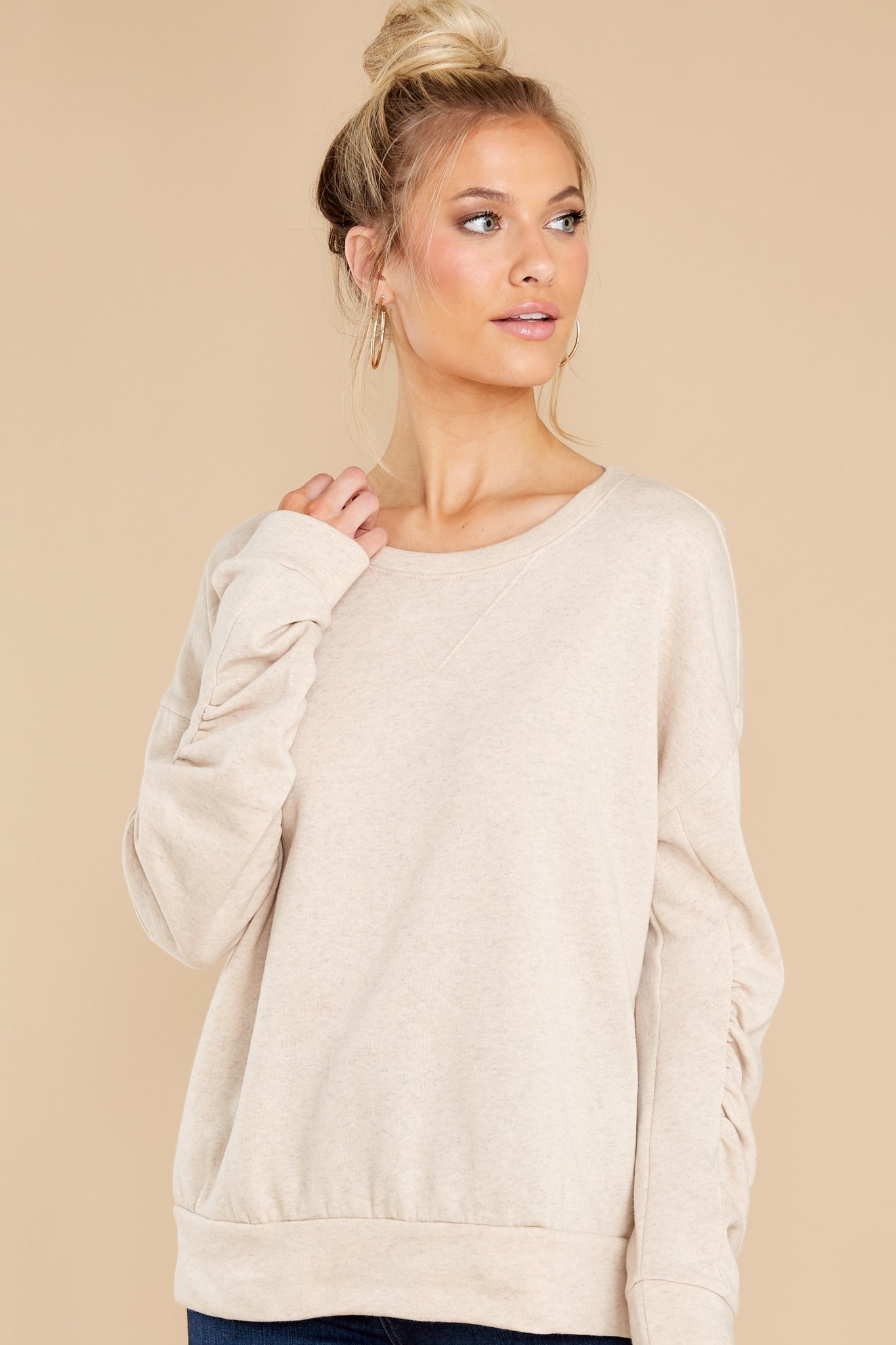 Getting Things Done Taupe Sweatshirt
