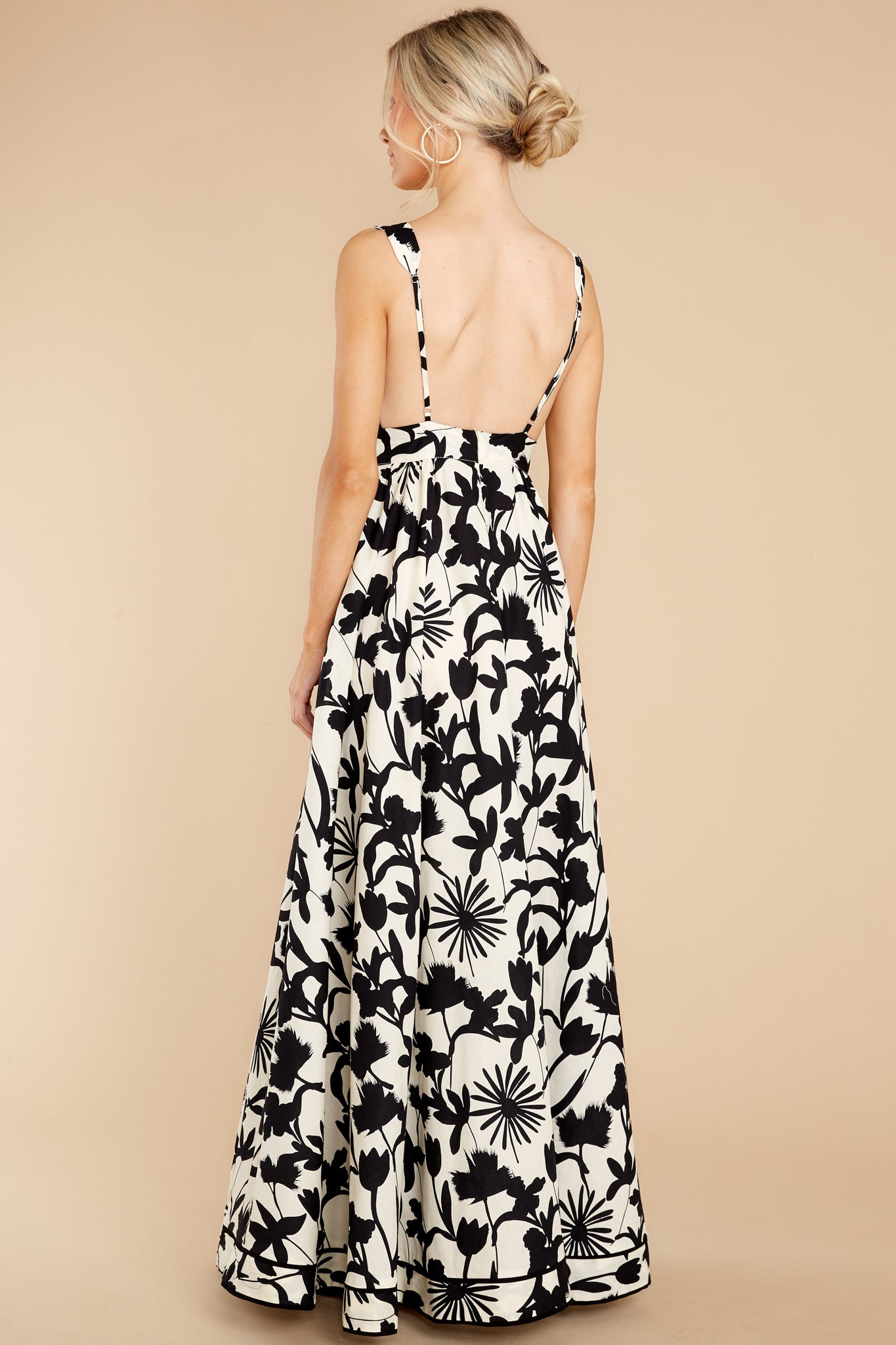 Subtly Sweet Black Multi Print Maxi Dress