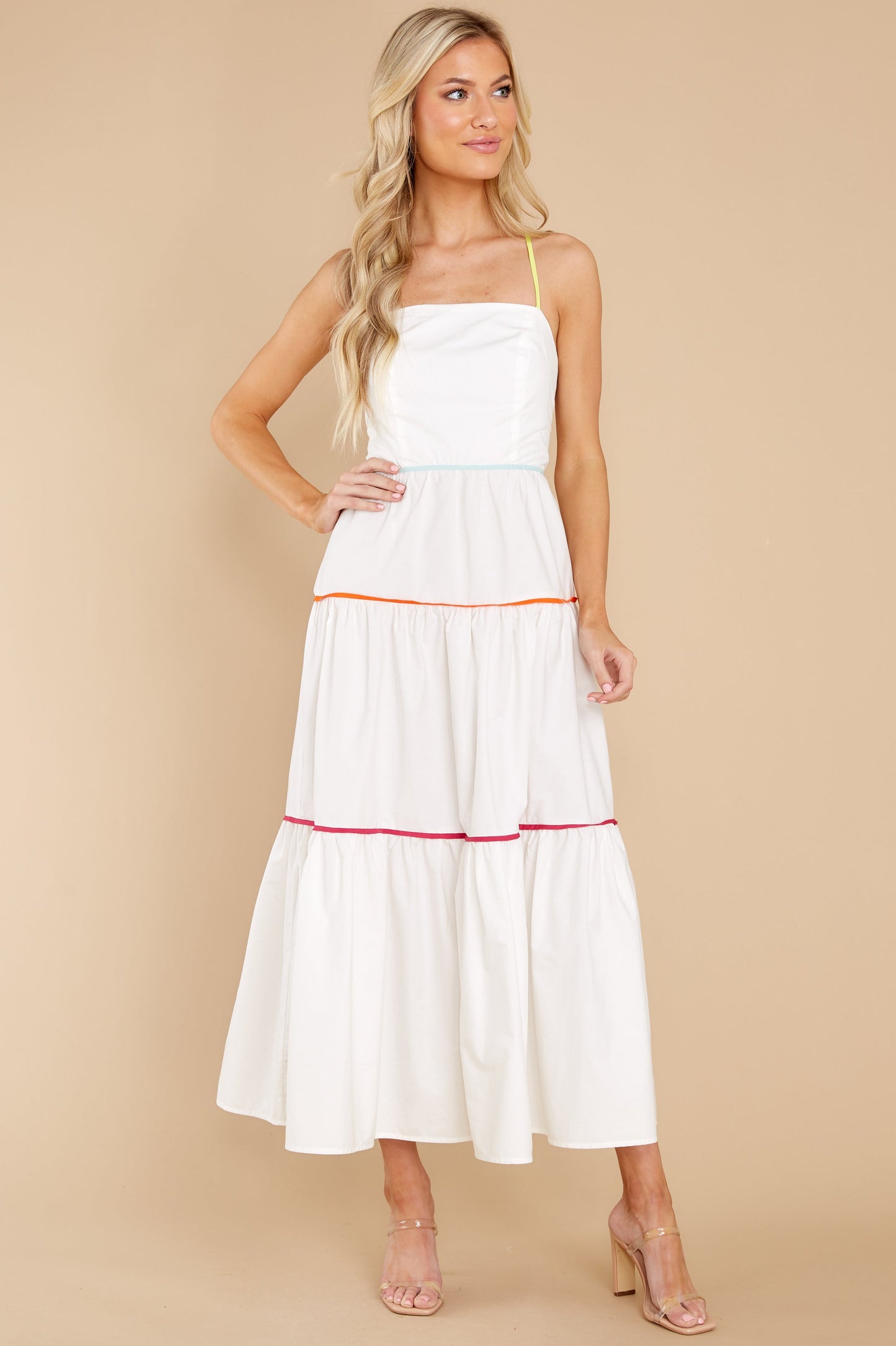 A New Day White Midi Dress