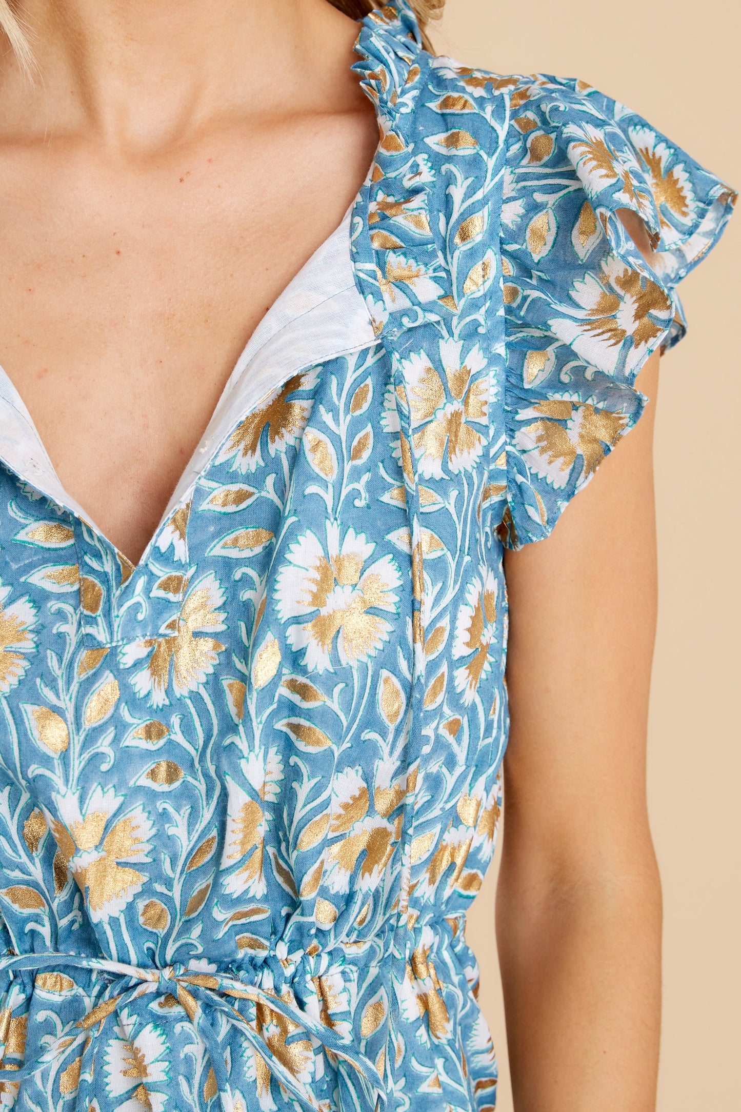 Haveli Bluebell Cinched Flirty Dress