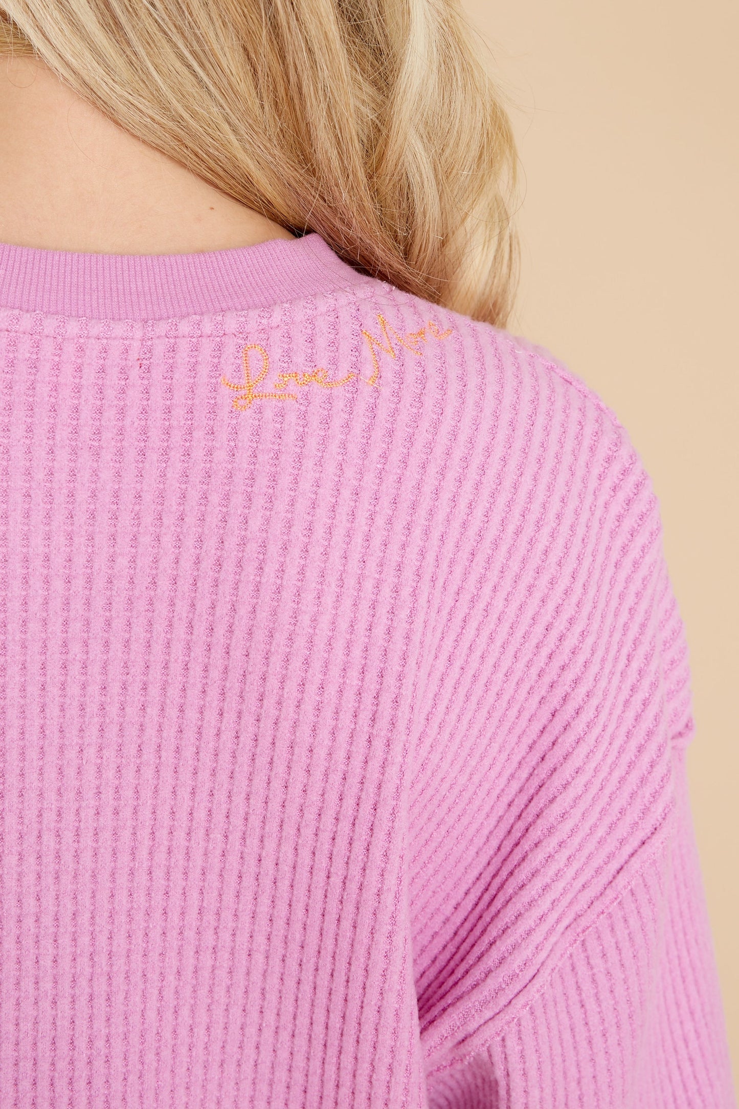 One To One Magenta Long Sleeve Top