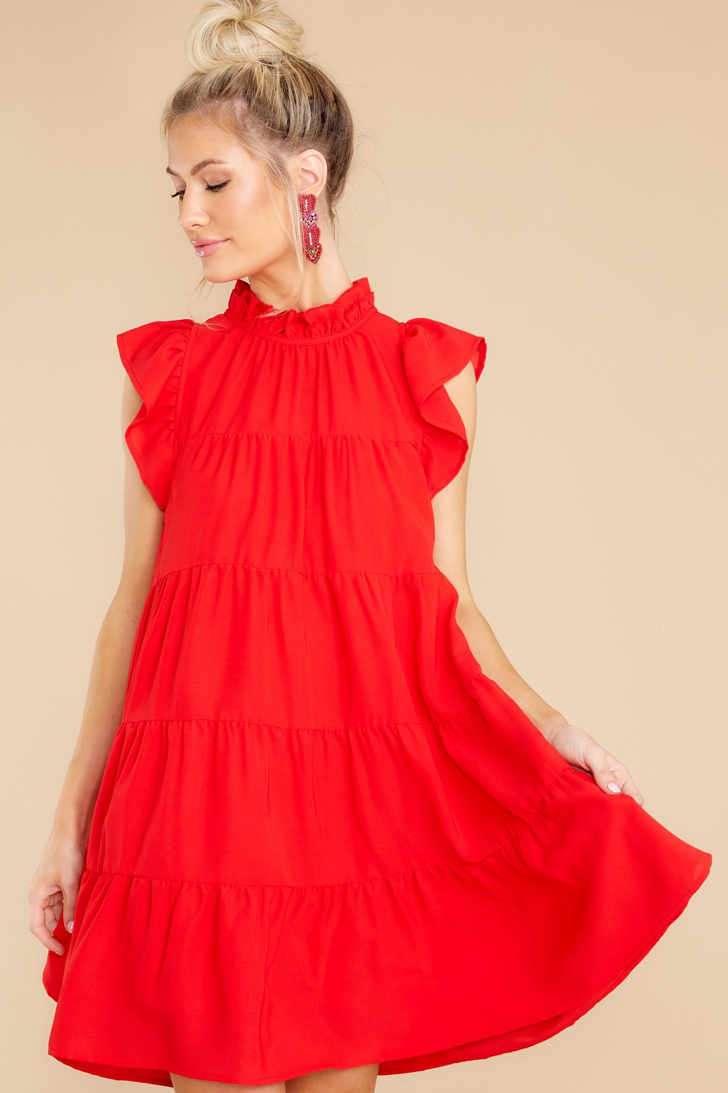 In A Heartbeat Red Dress