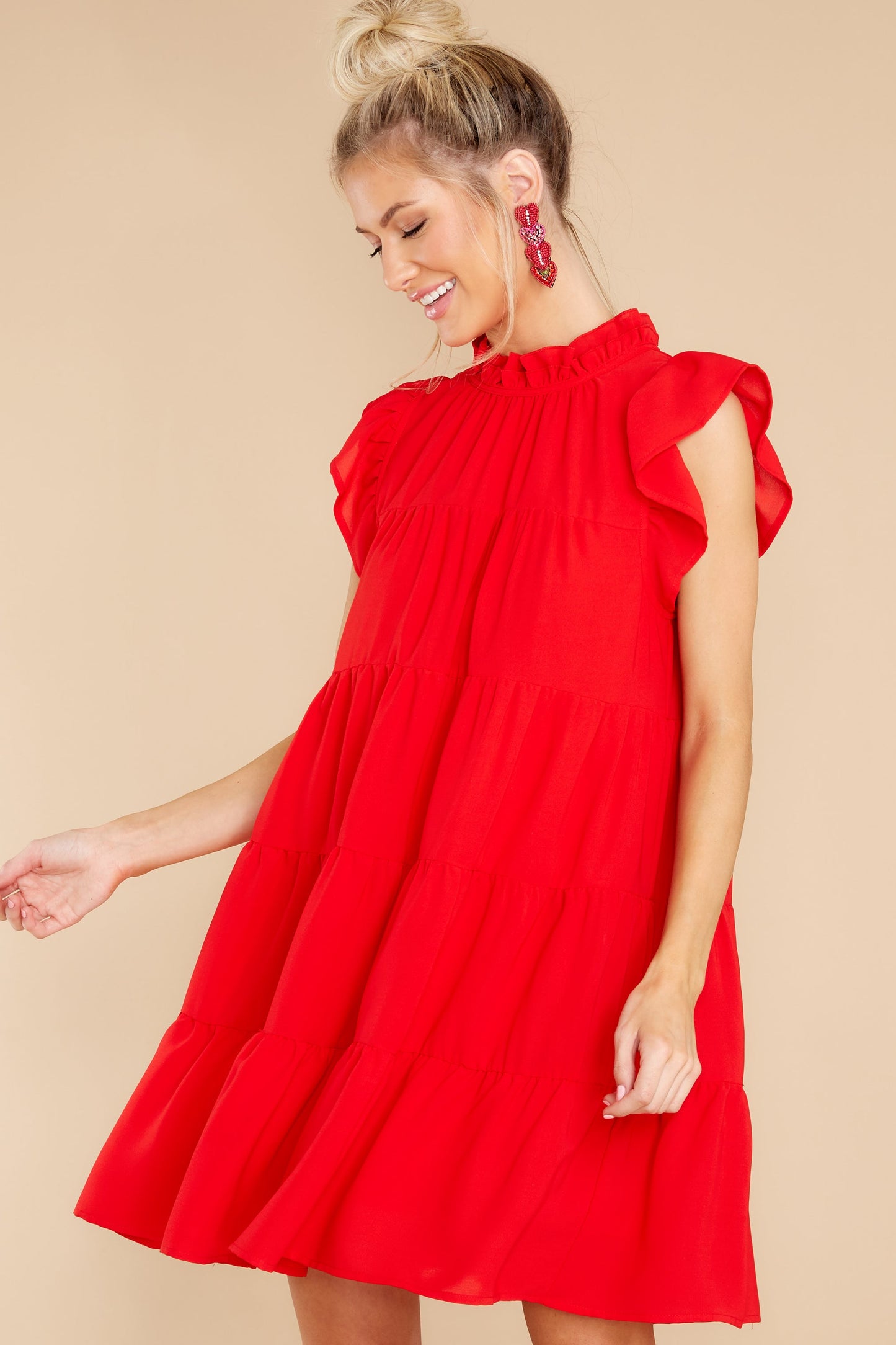 In A Heartbeat Red Dress