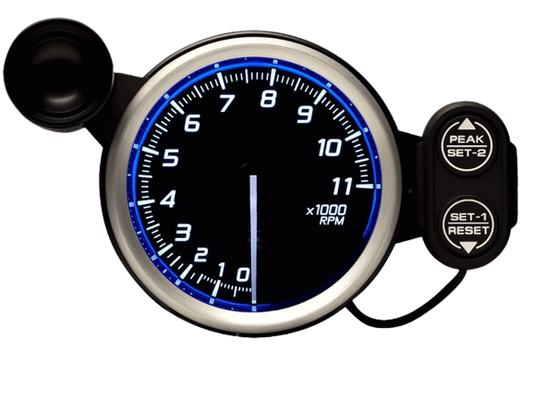 DEFI Racer Gauge N2 80mm Tachometer 11000RPM Blue (defiDF17301)