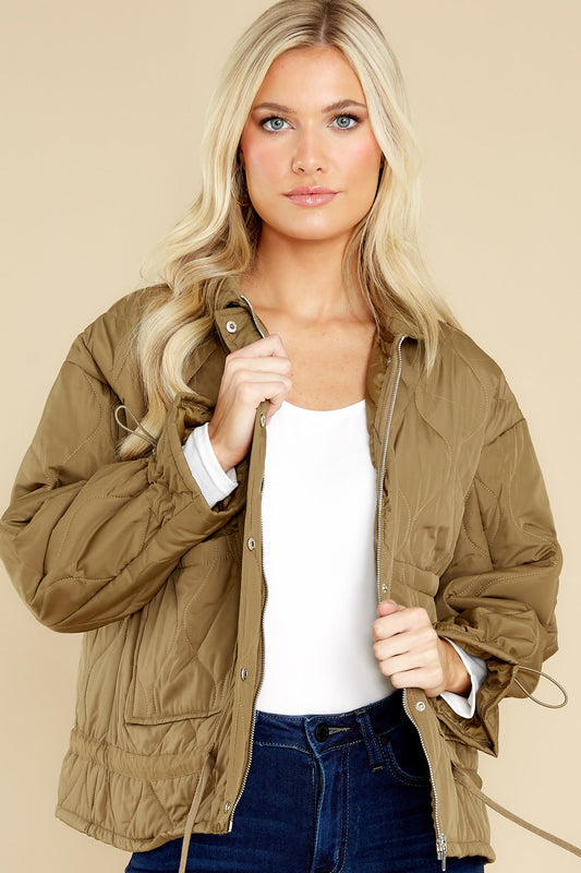 Walk With Me Olive Jacket