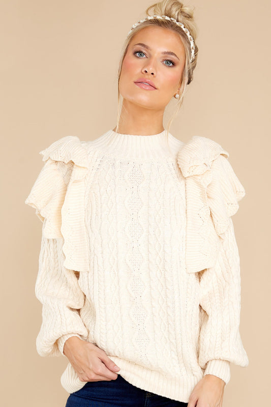 Like You A Latte Beige Sweater