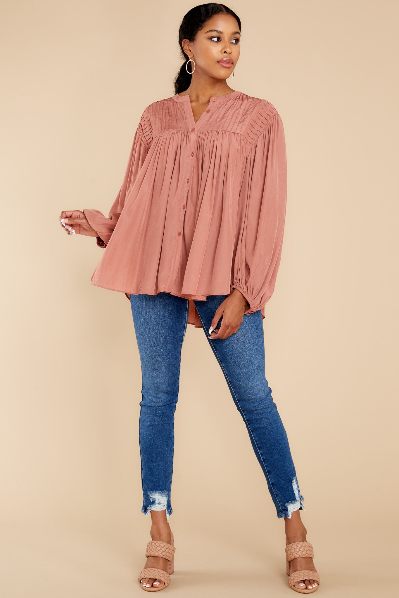 Not About Rumors Rosewood Top