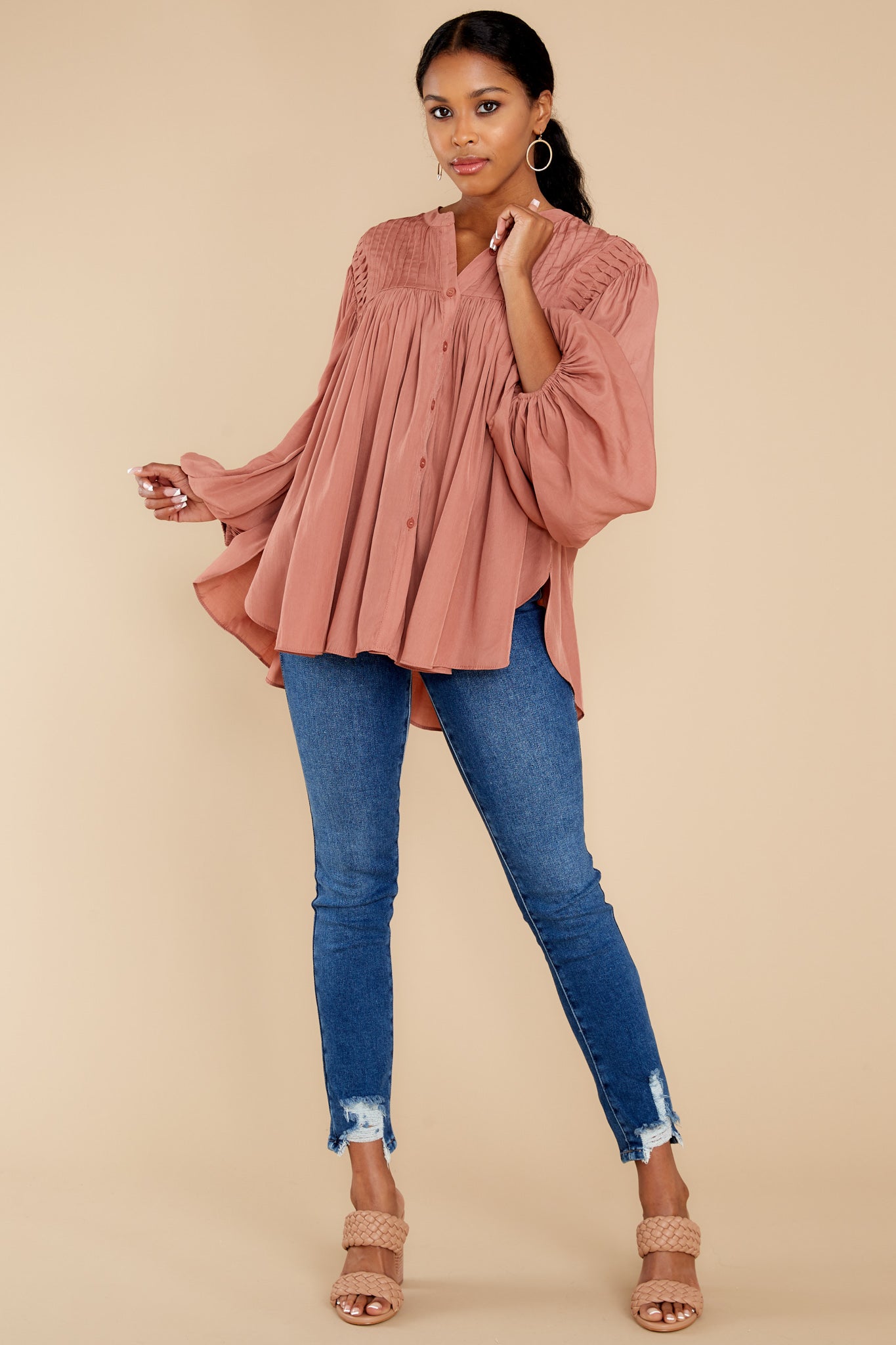 Not About Rumors Rosewood Top
