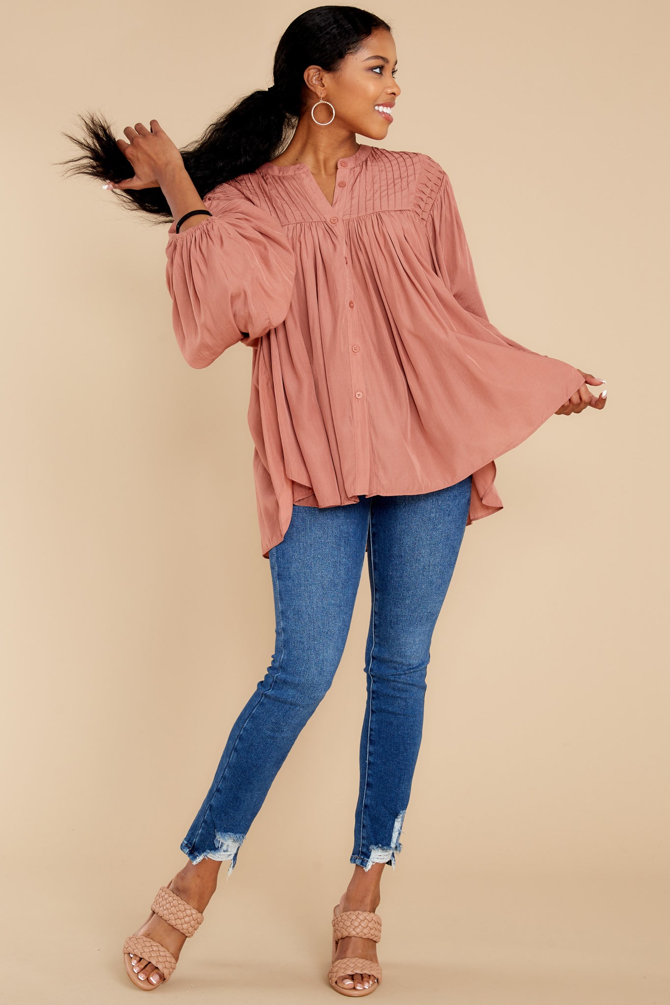 Not About Rumors Rosewood Top