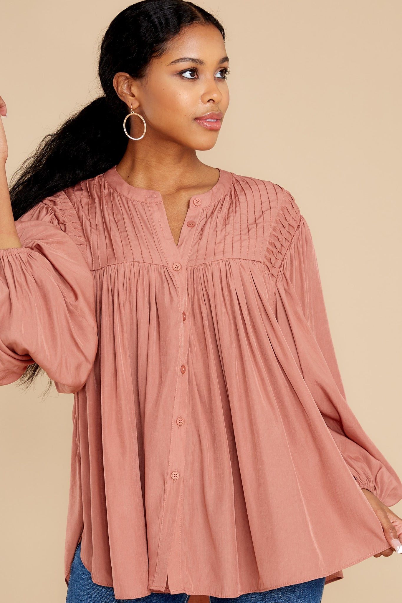Not About Rumors Rosewood Top