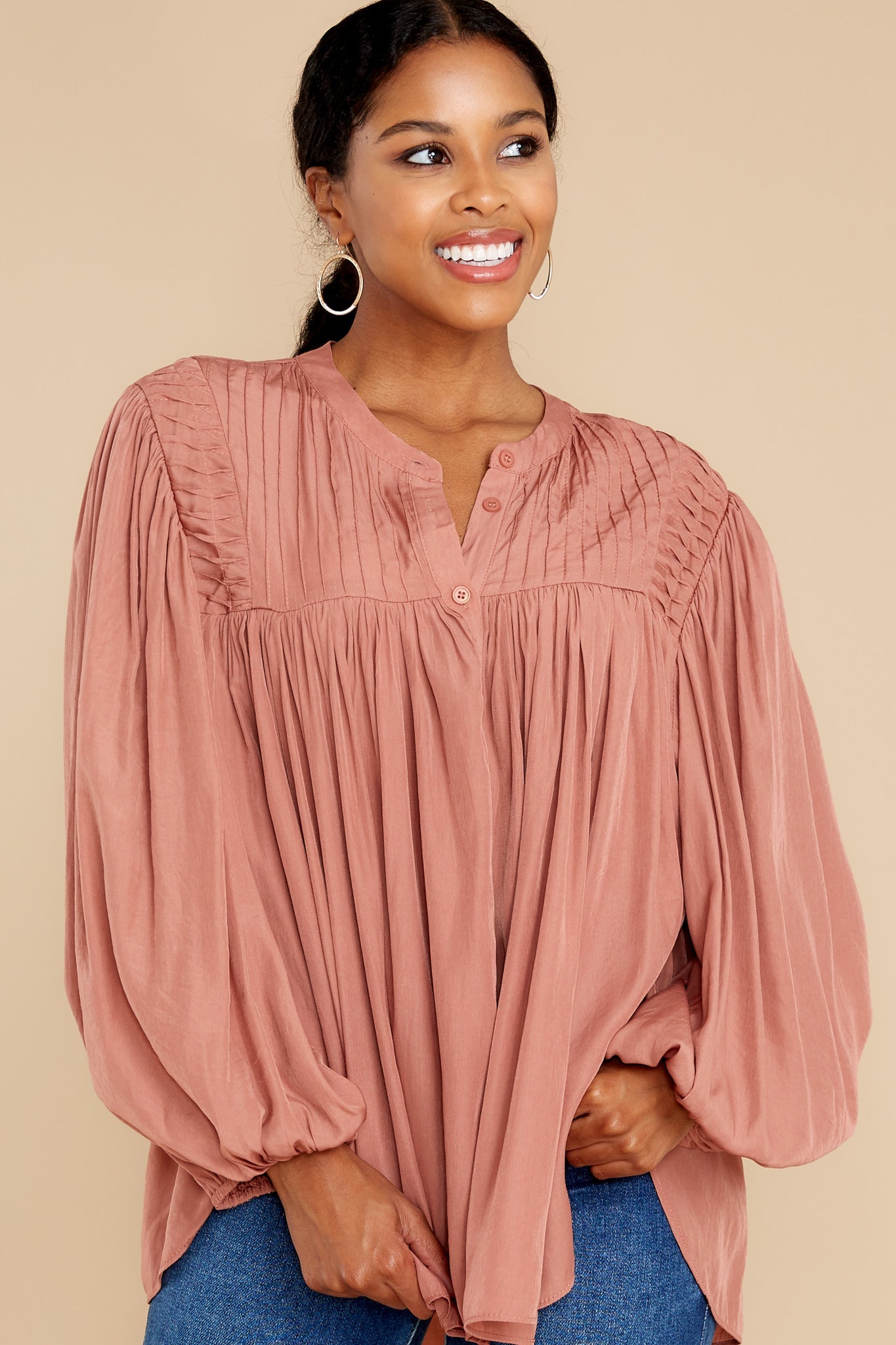 Not About Rumors Rosewood Top