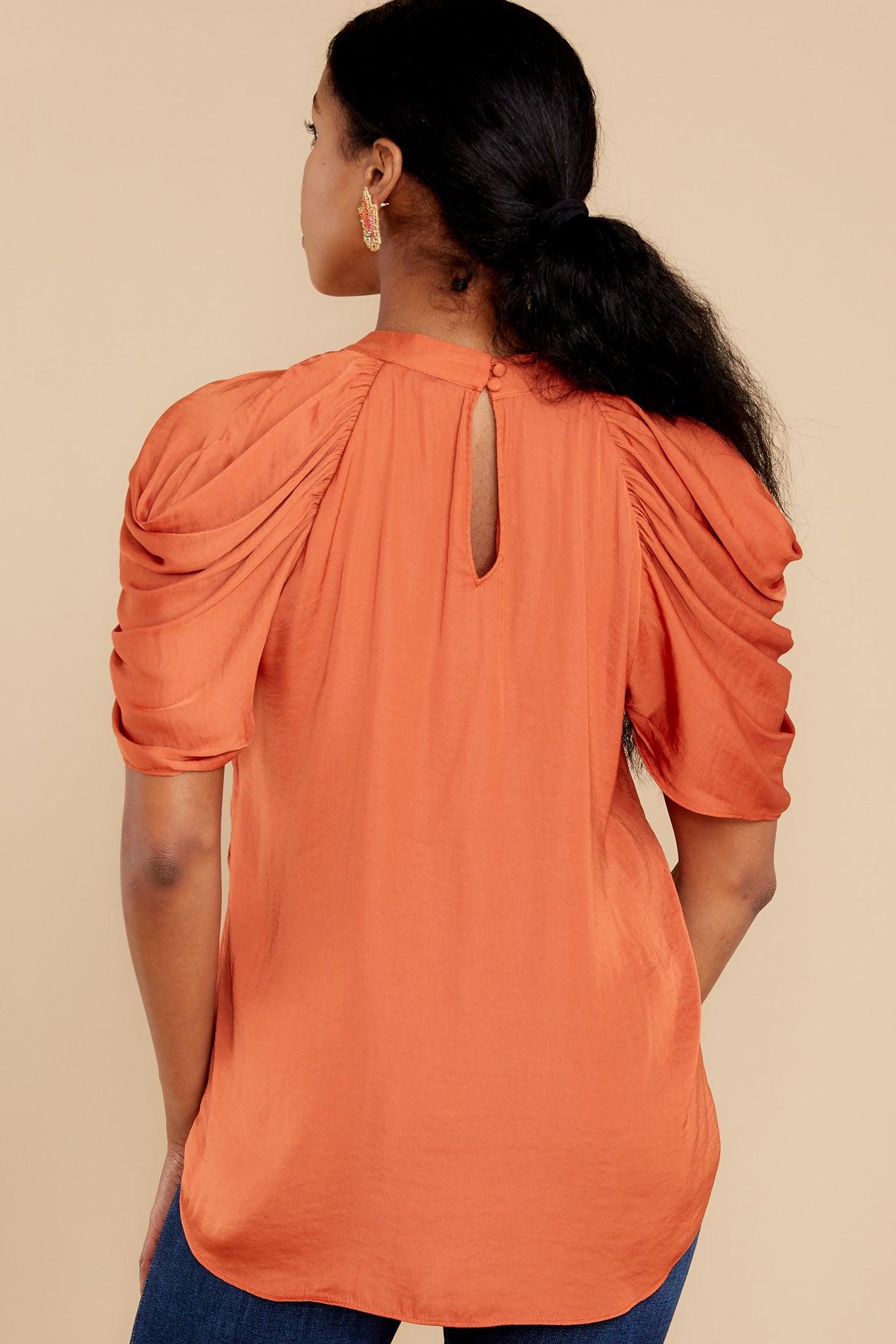 Love Bandit Rust Orange Top