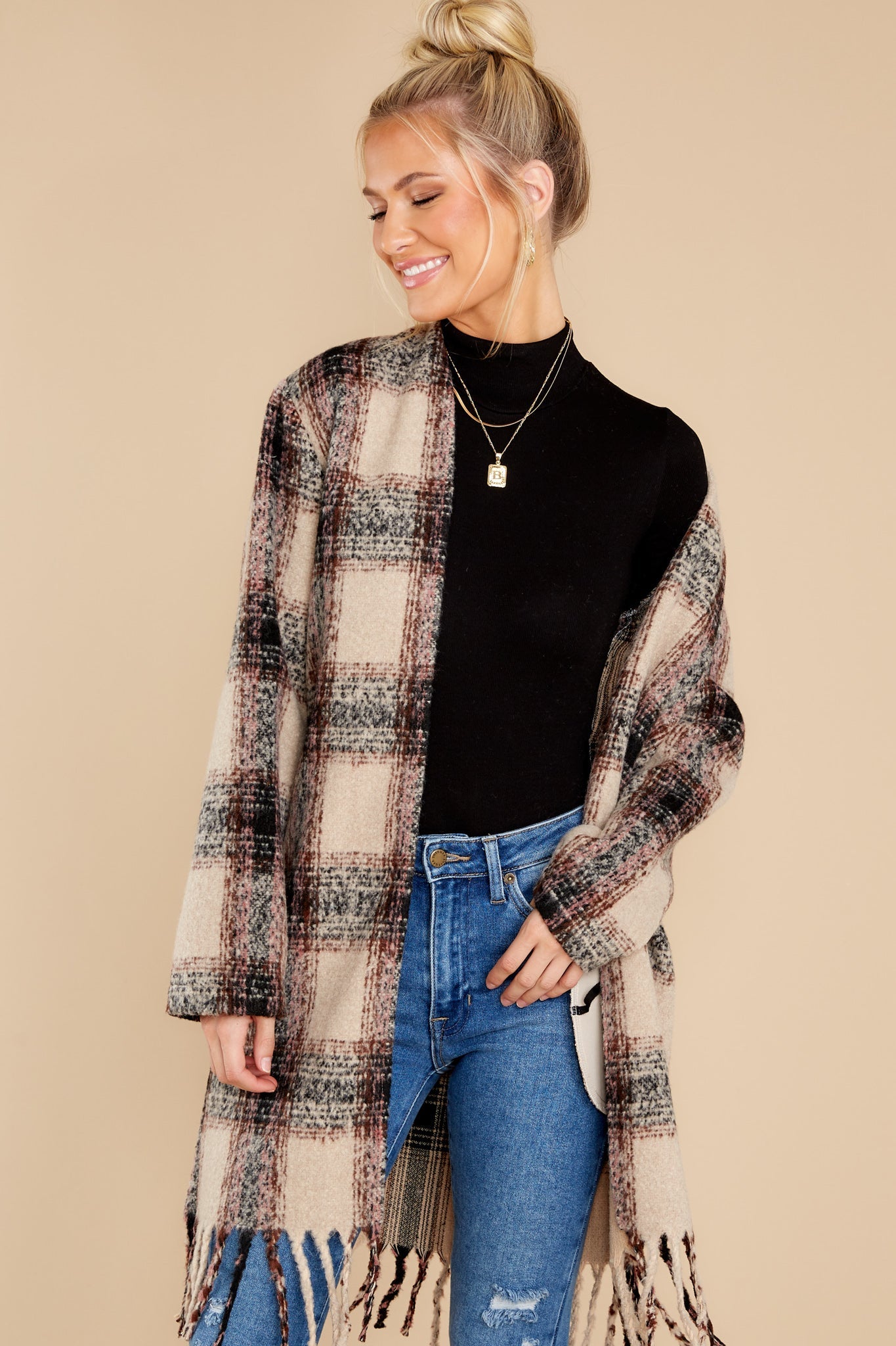 Loose Ends Camel Coat
