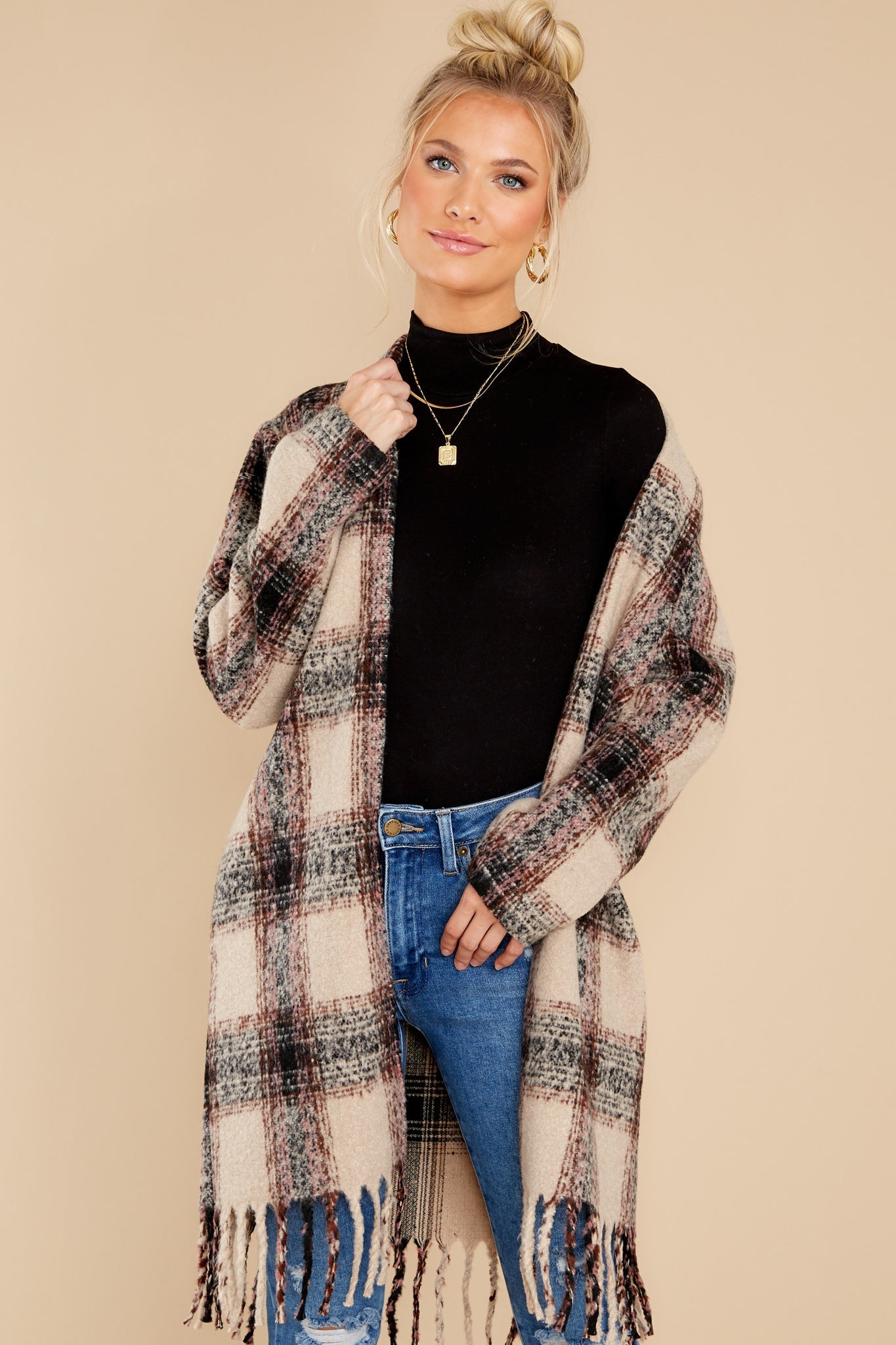 Loose Ends Camel Coat