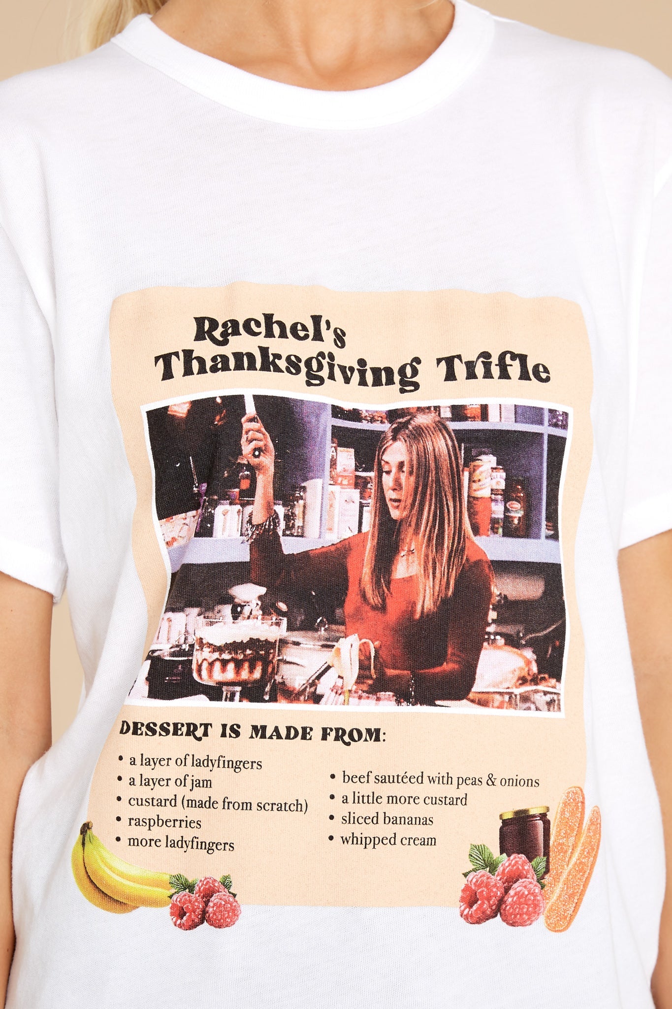 Rachel's Trifle White Tee