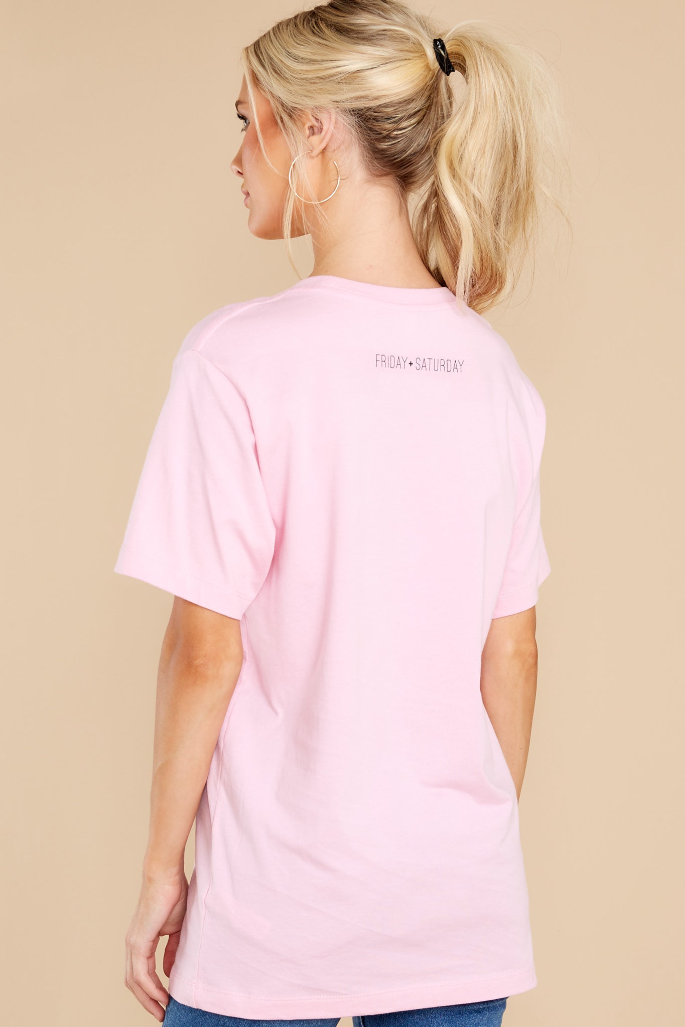 Save Turkeys Drink Champagne Pink Tee