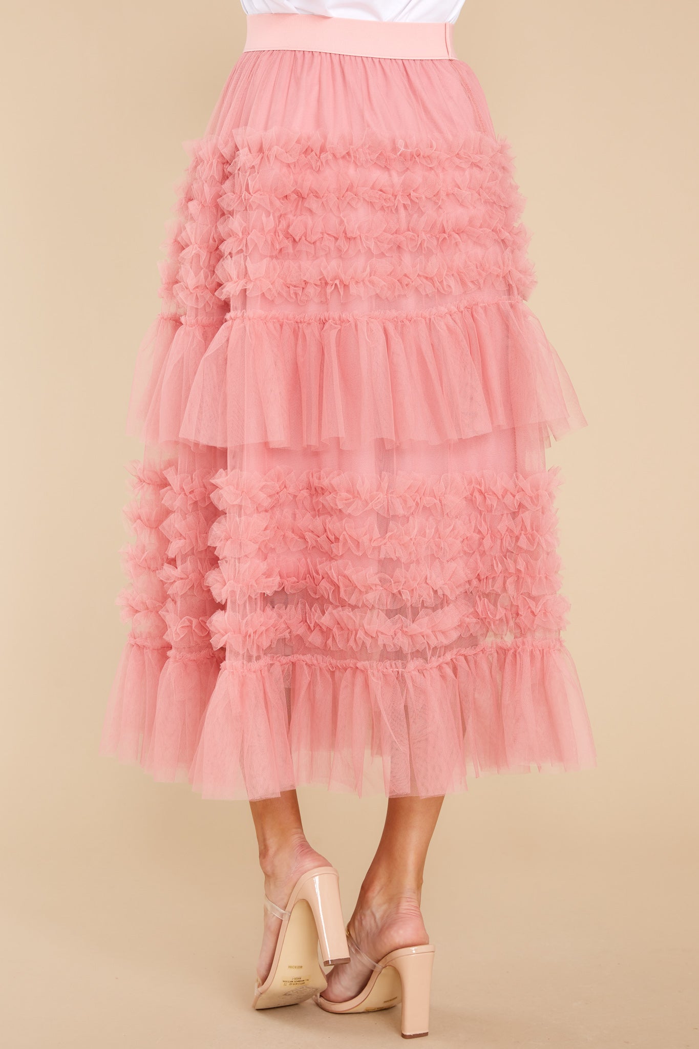 Blissfully Beautiful Pink Midi Skirt