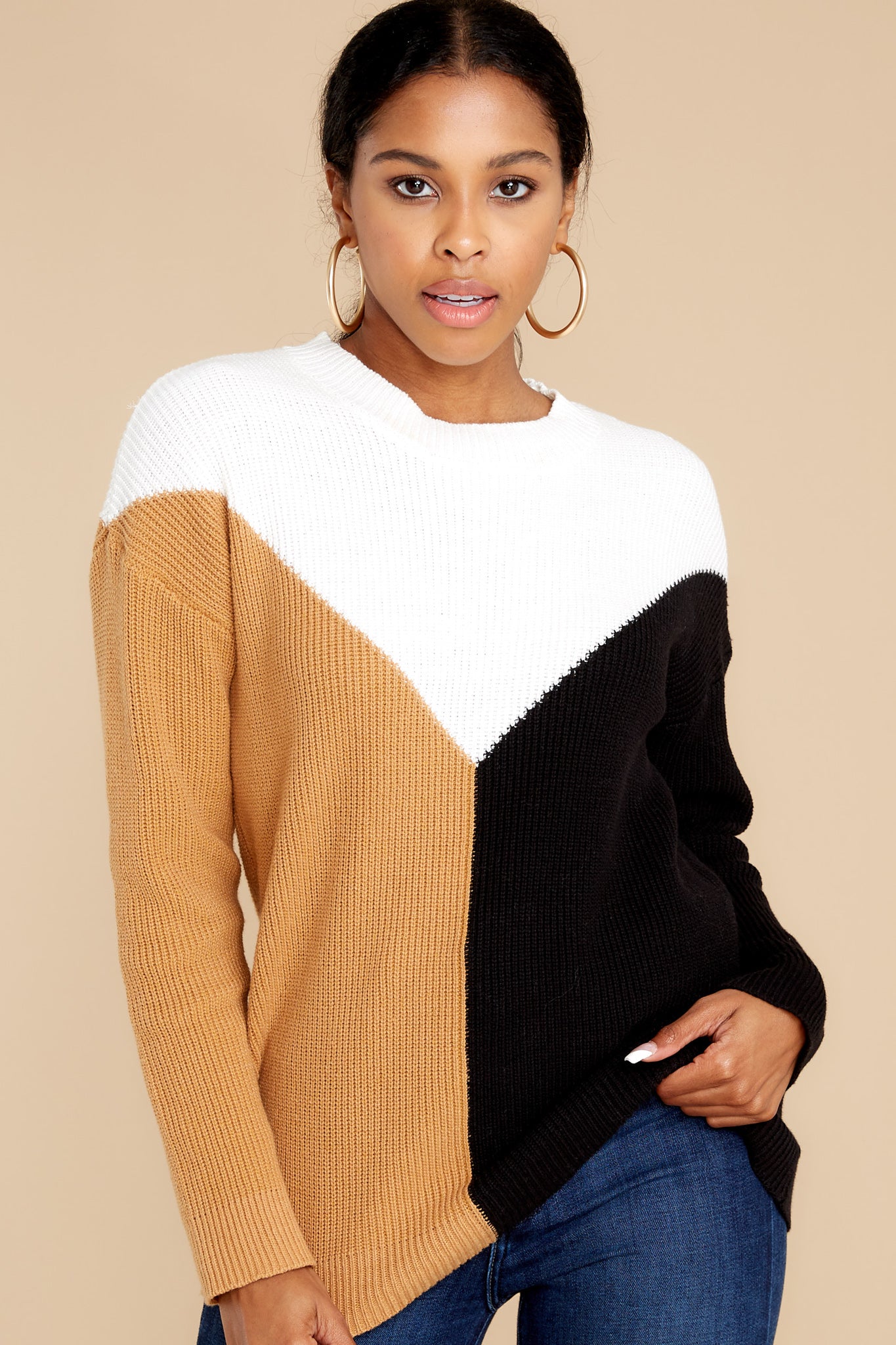 Rush Hour Mocha Multi Sweater