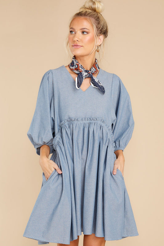 Magical Nights Light Chambray Dress