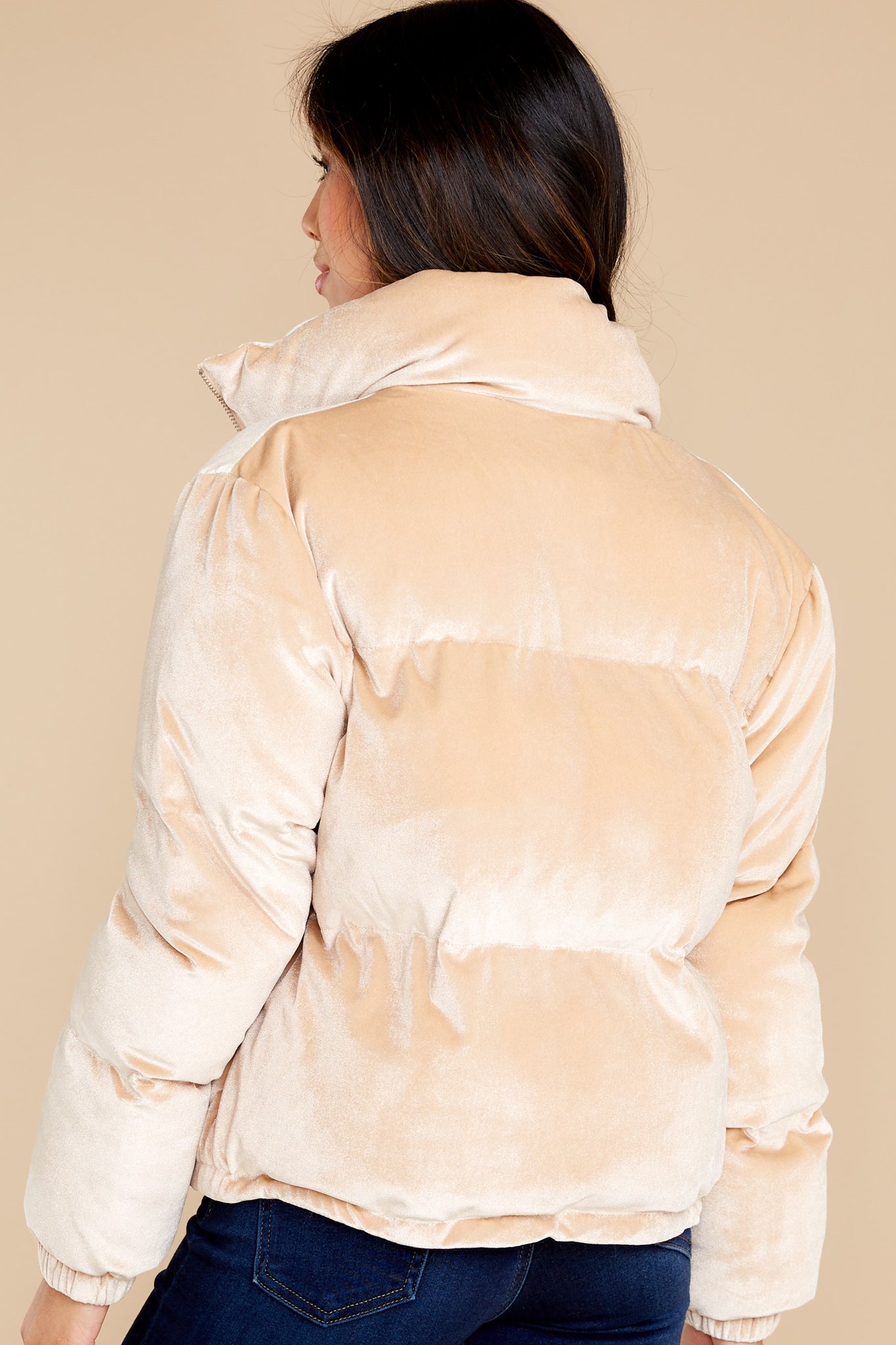 Ready For The Chill Beige Puffer Jacket