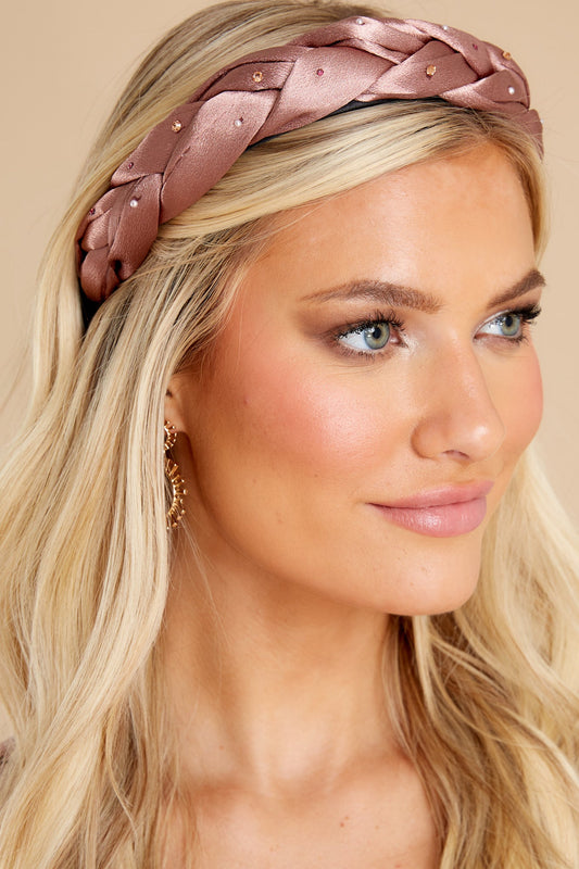 Shining On Blush Braided Headband