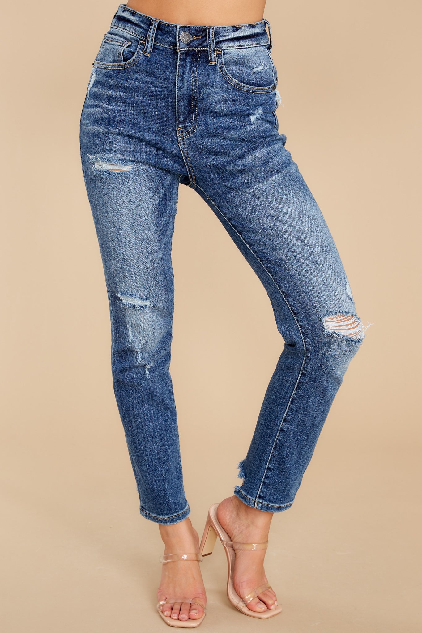 Strut Your Stuff Medium Wash Straight Jeans