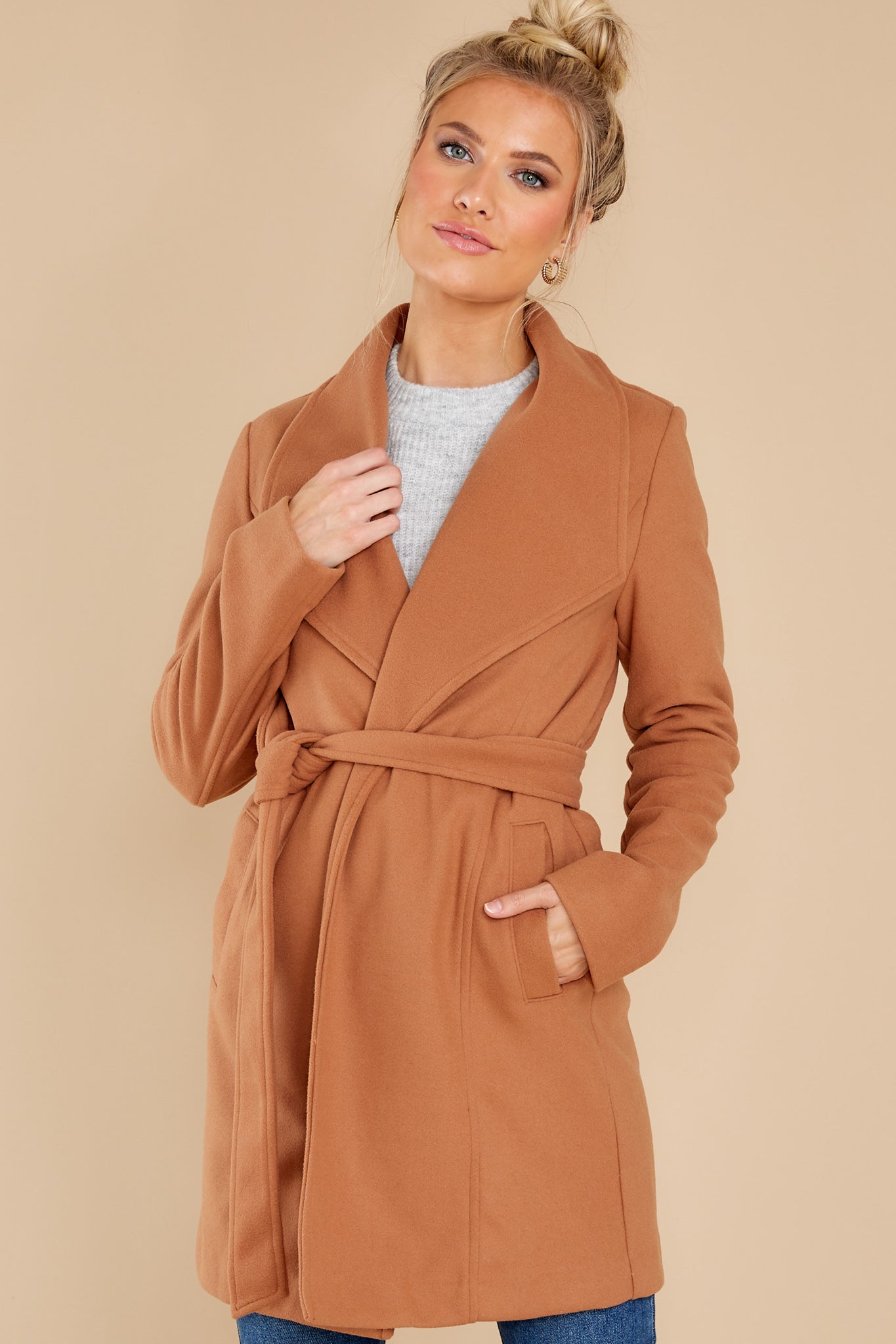 Let Me Be Your Secret Tan Coat