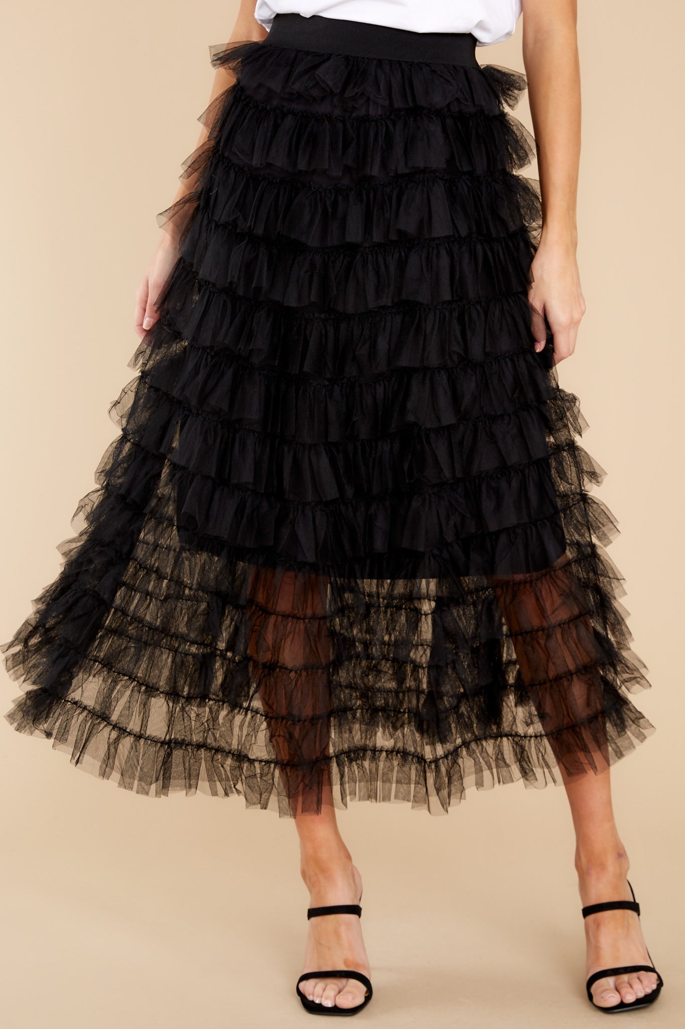 Let's Cha Cha Black Skirt
