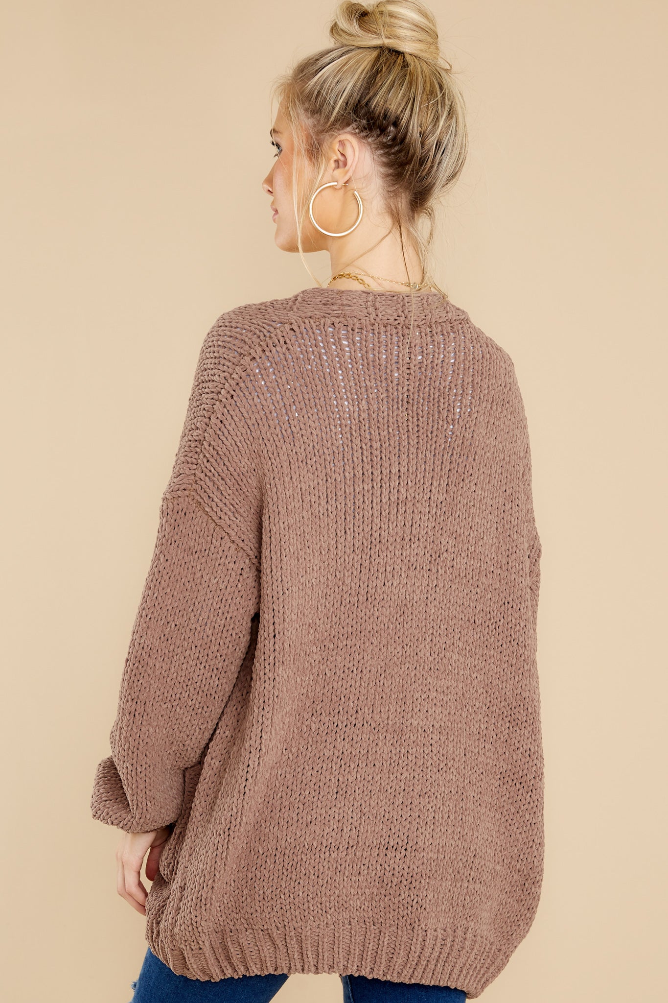 The Right Moment Mocha Cardigan