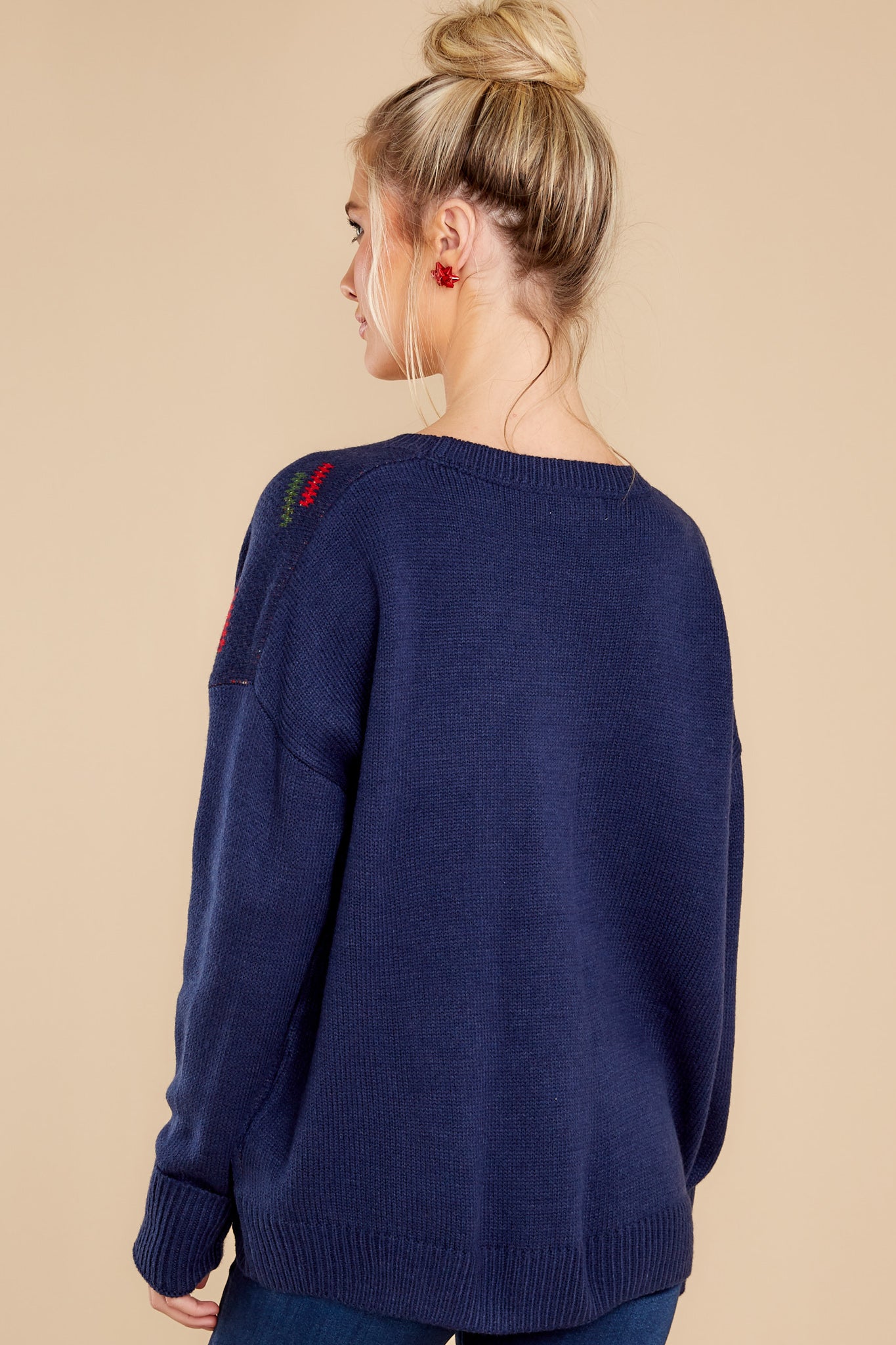 Up On The Rooftop Navy Sweater