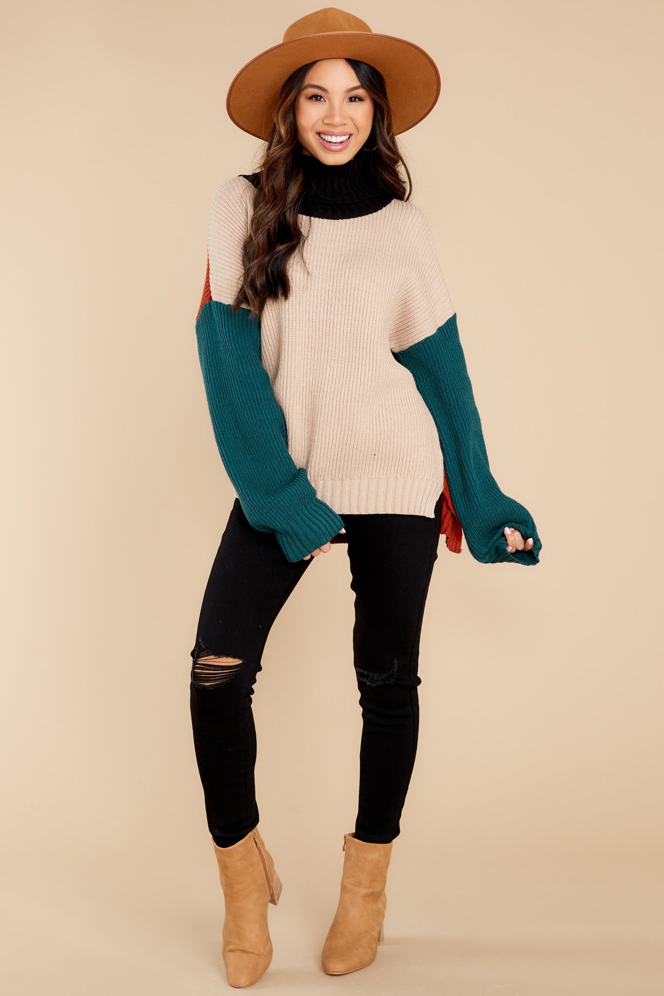 If The Groove Fits Light Taupe Sweater