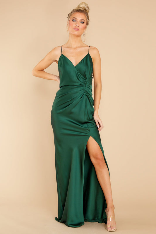 Dance Through The Night Hunter Green Maxi Dress