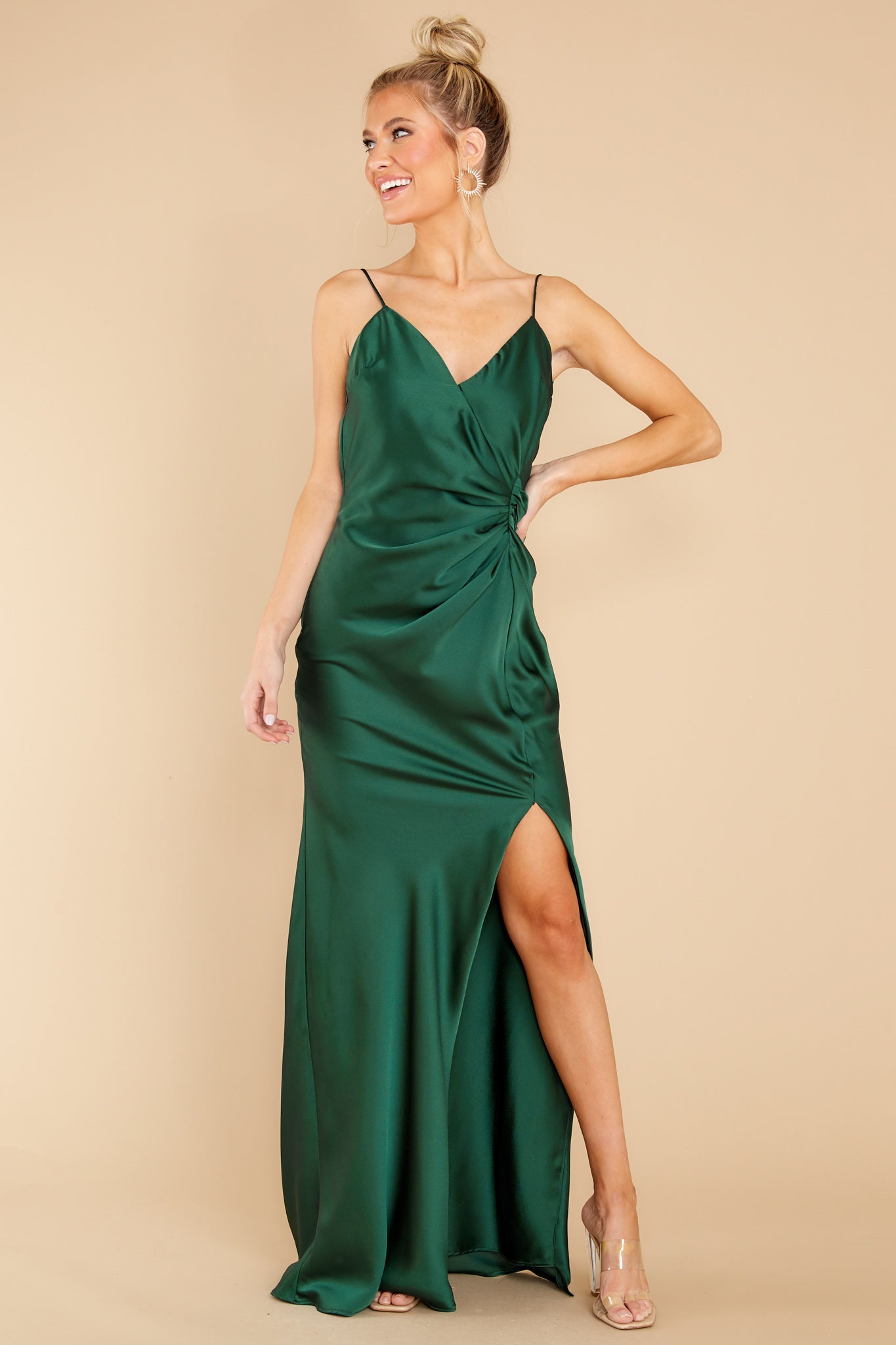 Dance Through The Night Hunter Green Maxi Dress