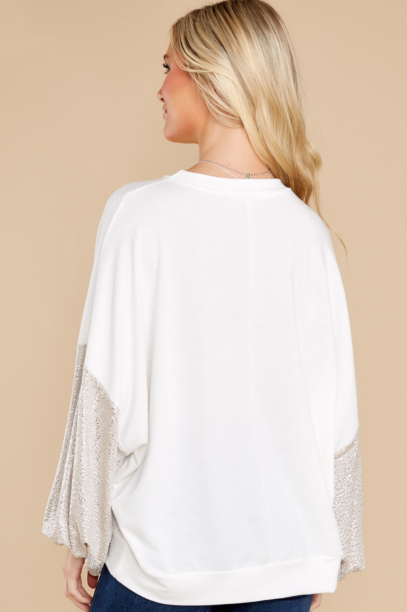 Sparkle On White Top