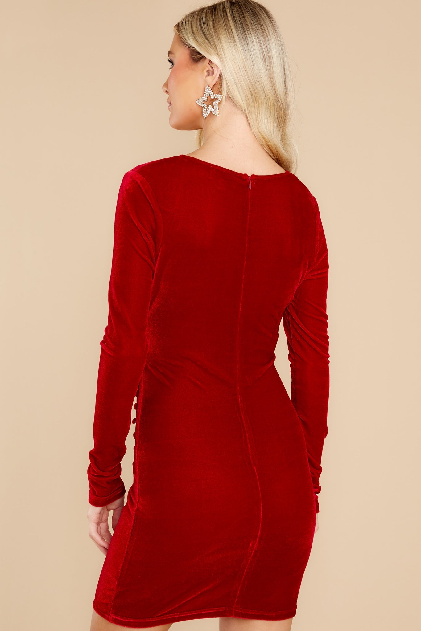 It's Just A Crush Red Velvet Dress