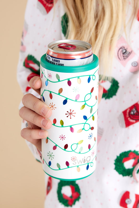 Let It Glow Skinny Can Cooler