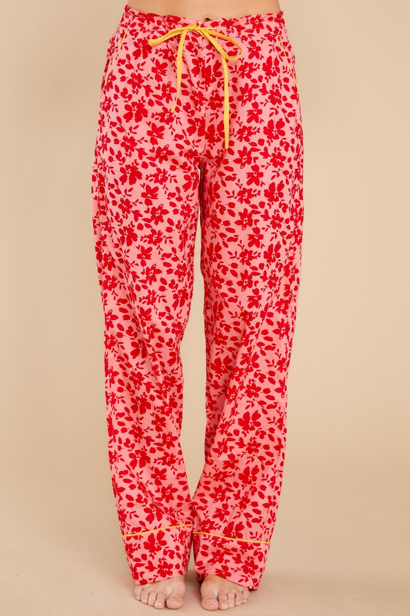 Beauty Sleep Fuchsia Floral Print Pajama Set
