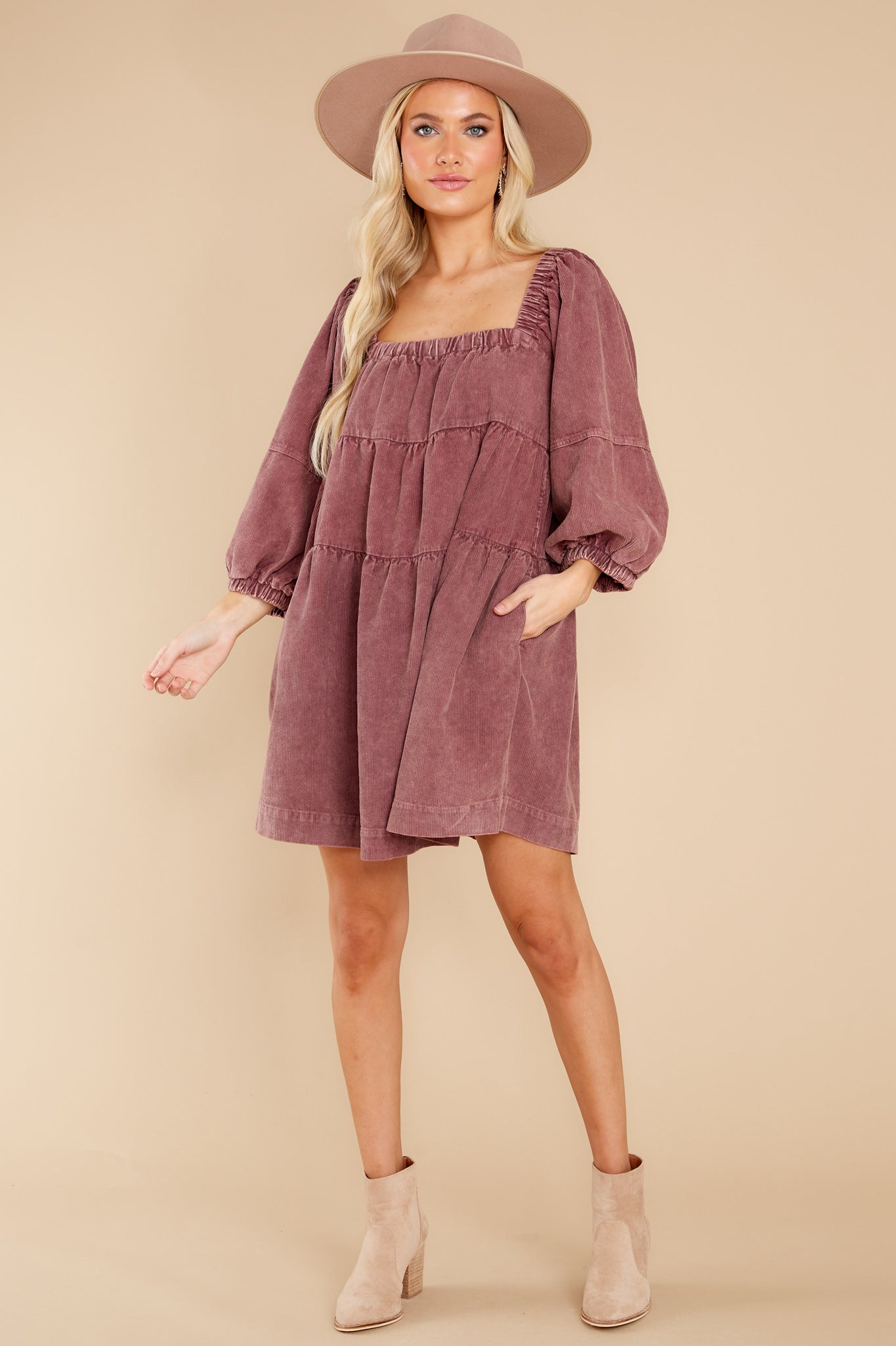 Leaving An Impression Mauve Rose Dress