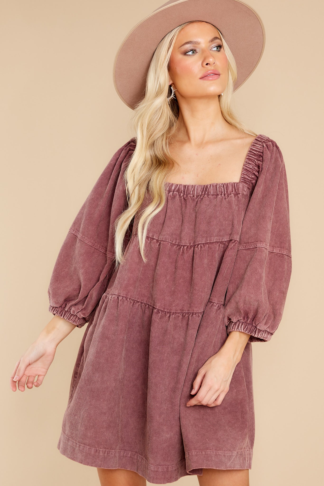 Leaving An Impression Mauve Rose Dress