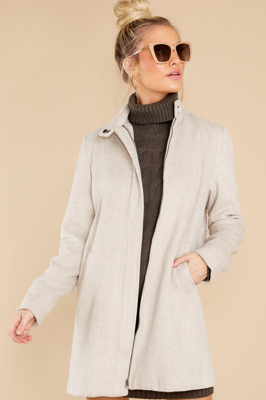 Embracing The New Beige Coat