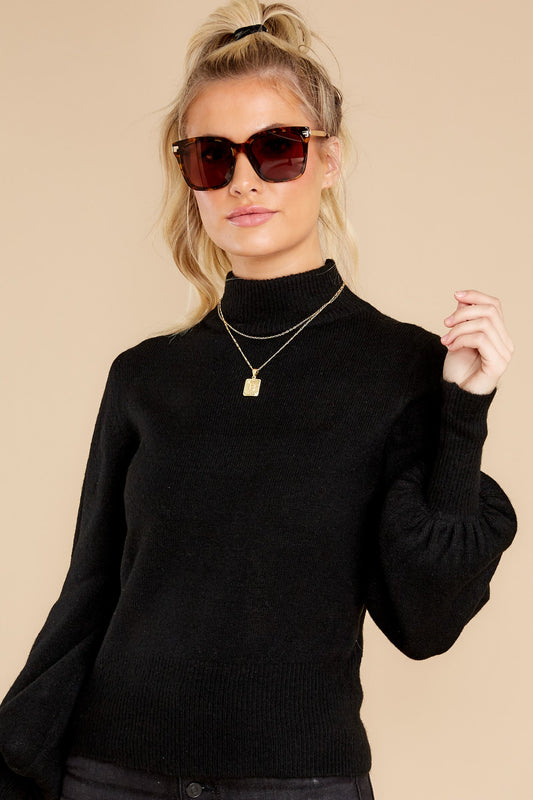 Keeping Along Black Sweater