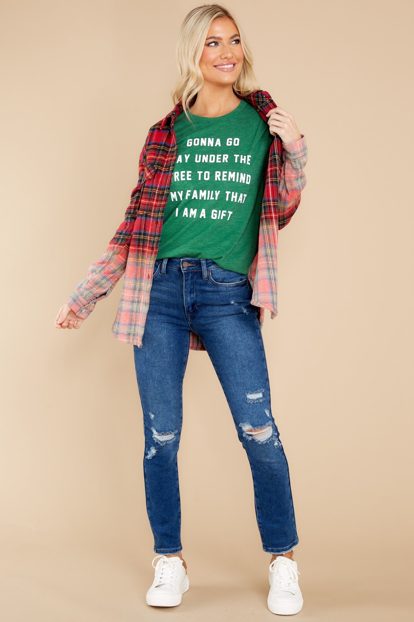 I Am A Gift Green Tee
