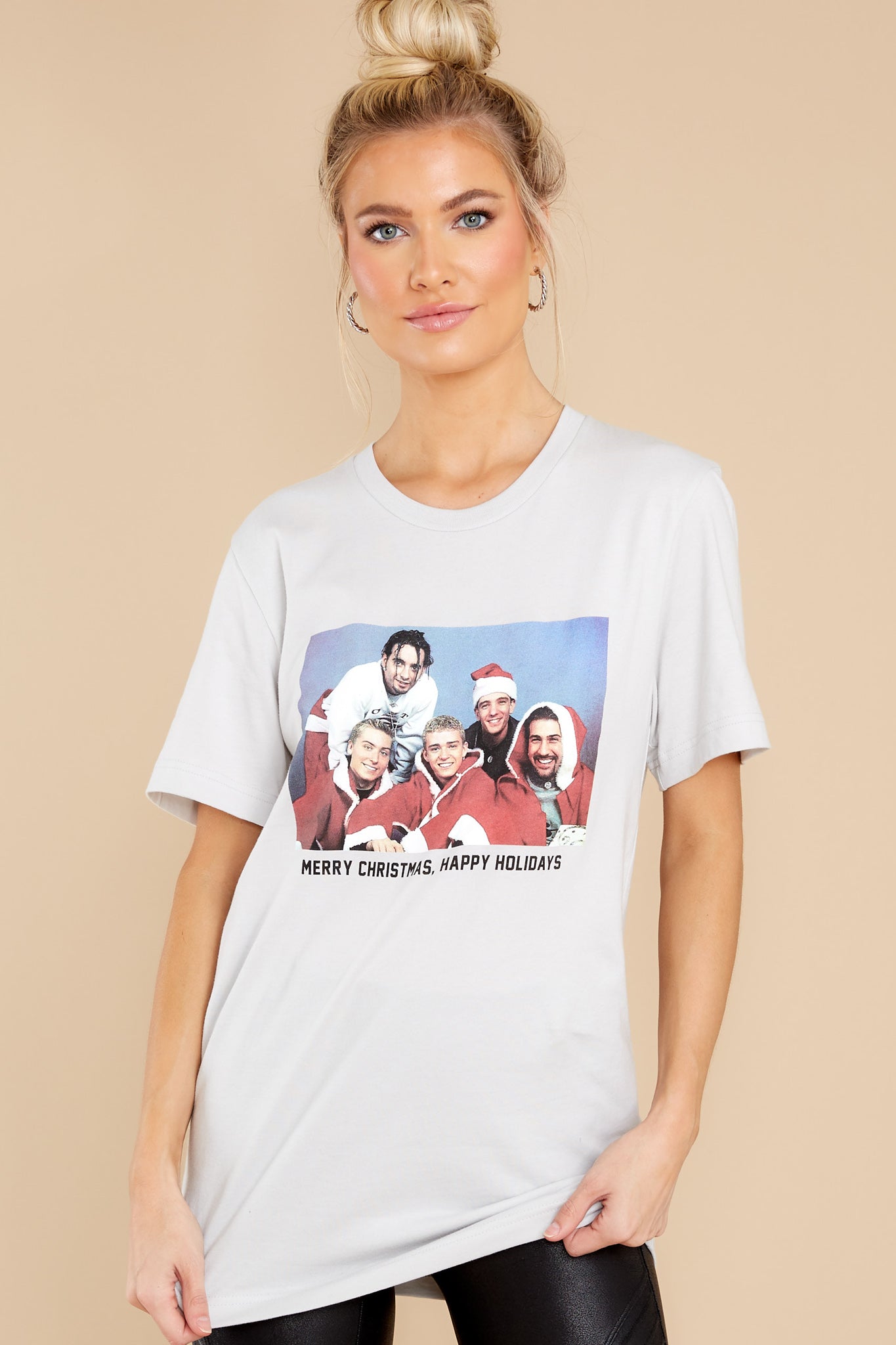 Merry Christmas Happy Holidays White T-Shirt
