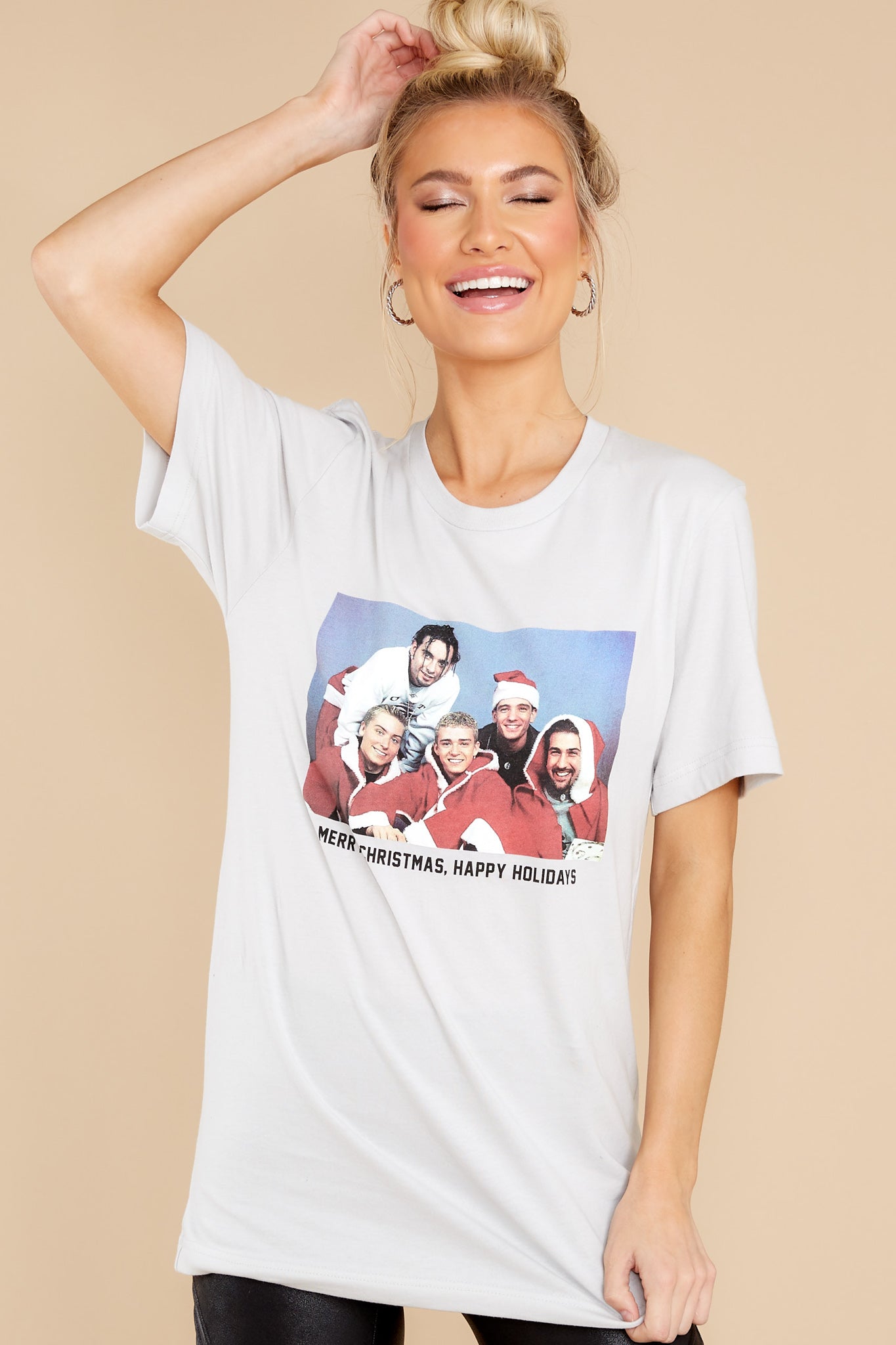 Merry Christmas Happy Holidays White T-Shirt