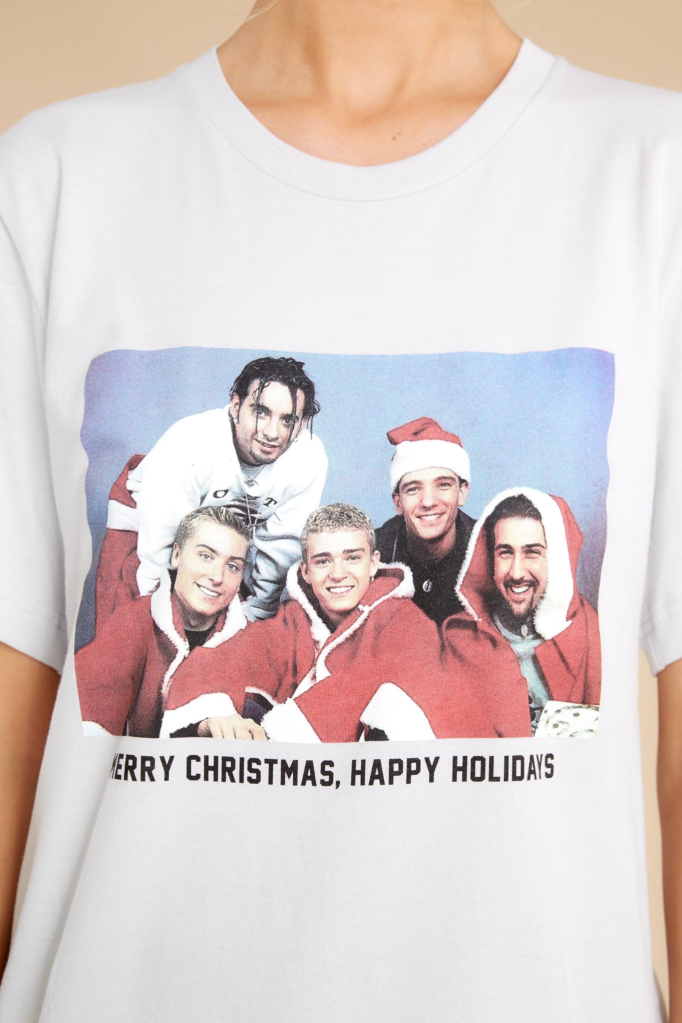 Merry Christmas Happy Holidays White T-Shirt