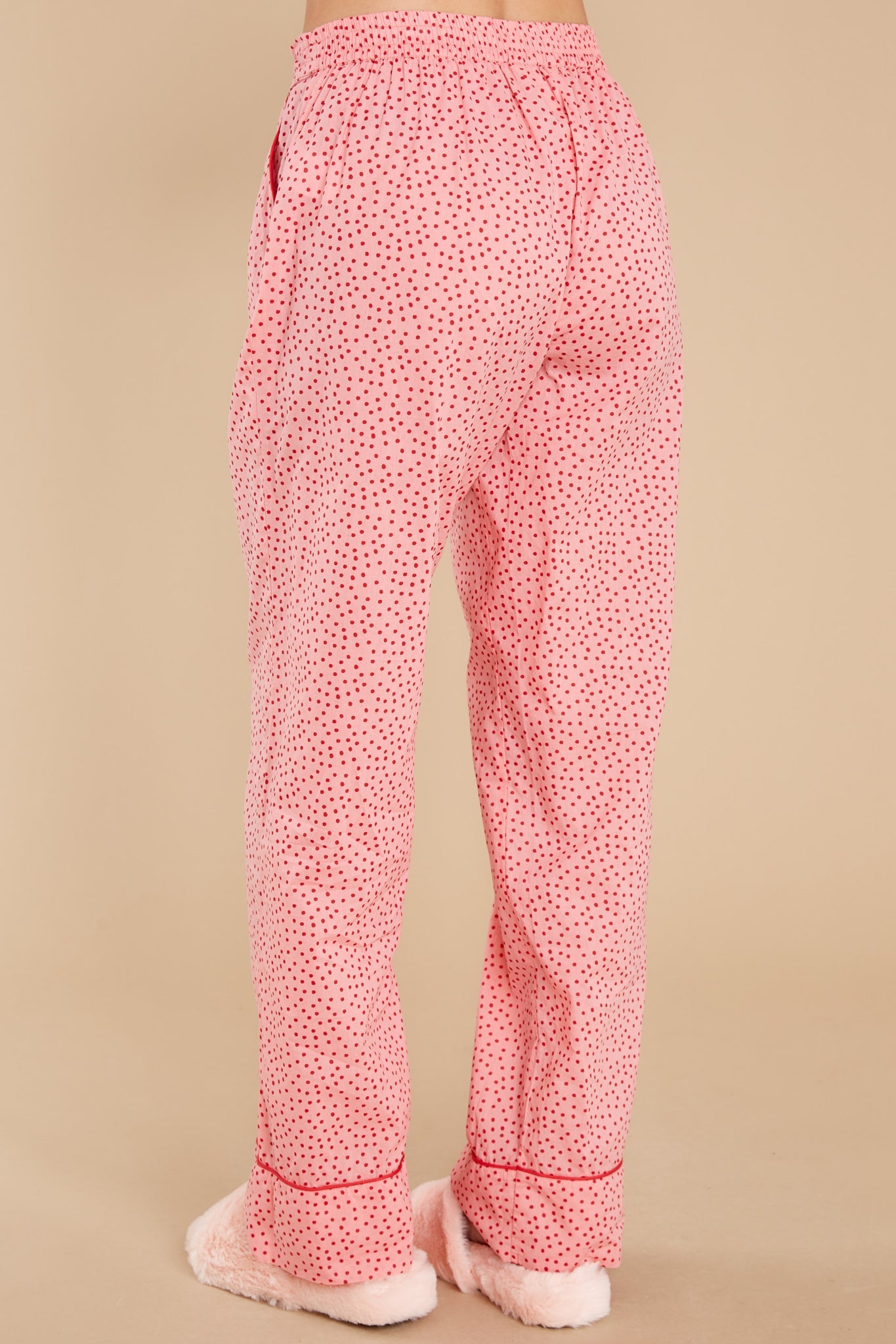 Pressing Snooze Pink Print Pajama Set