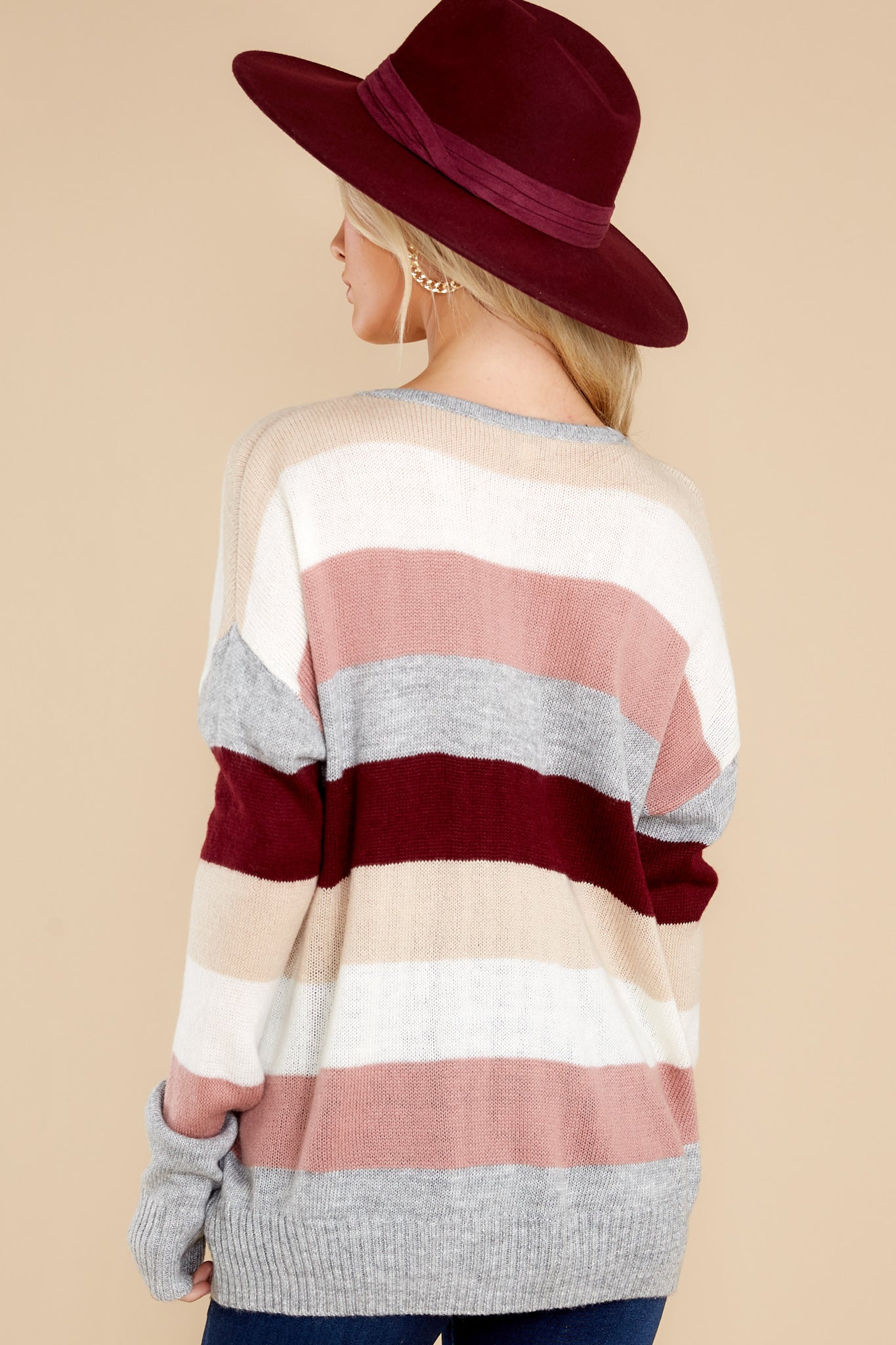 Innocent Fun Grey Multi Stripe Sweater
