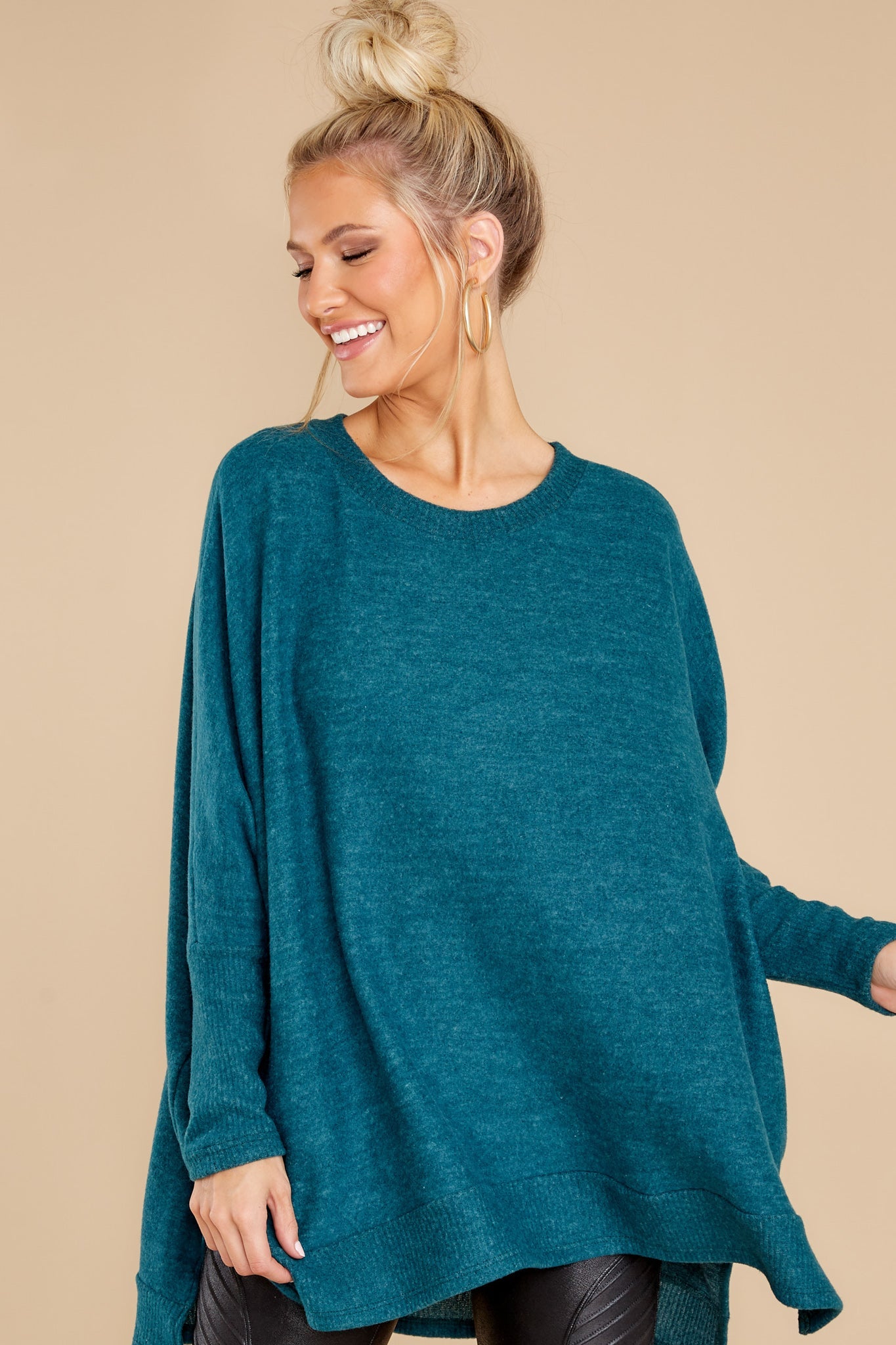 Just What I Need Dark Teal Top